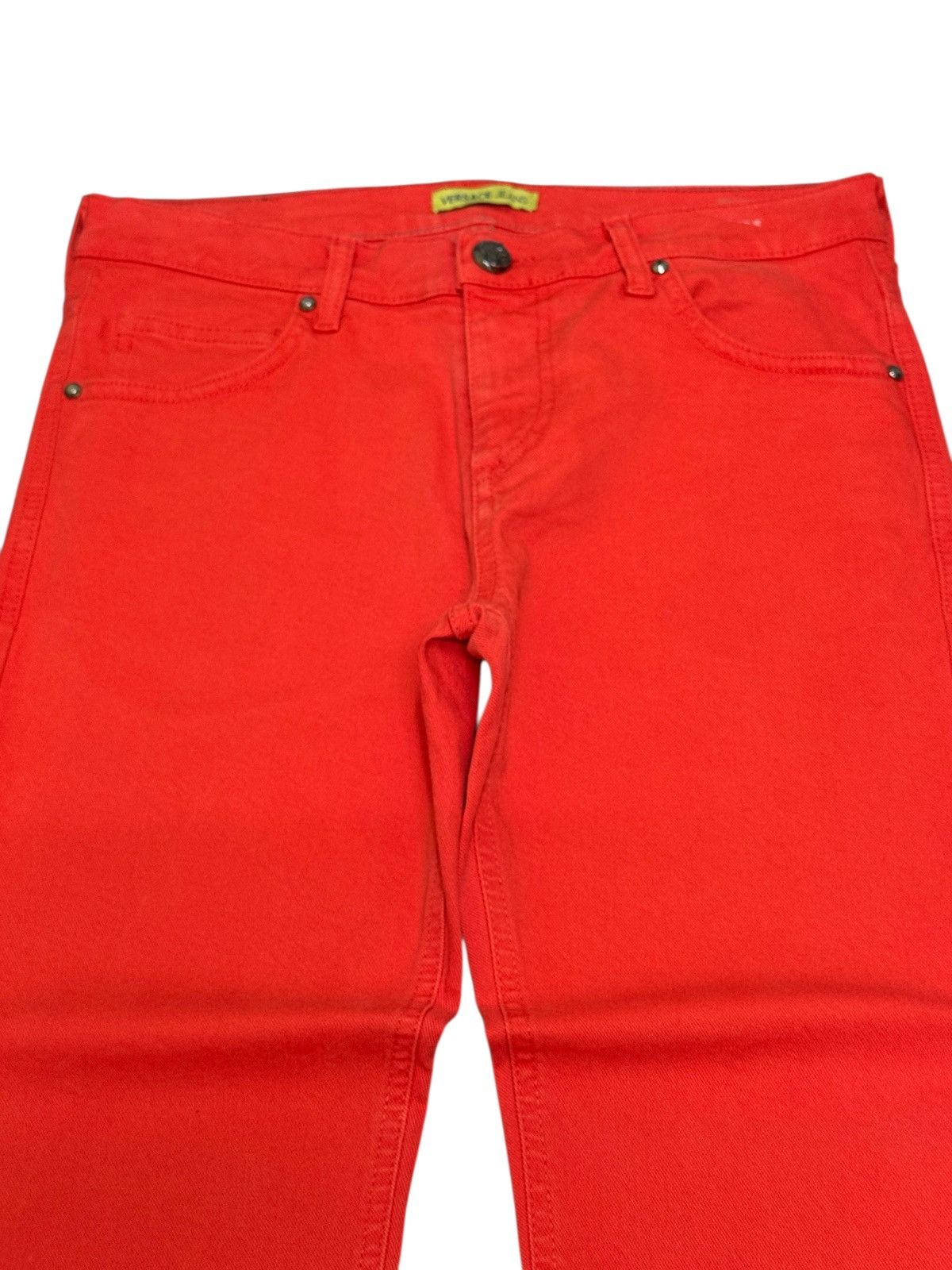 Versace VERSACE JEANS ORANGE SLIM FIT EMBROIDERY LOGO Size US 29 - 3 Thumbnail