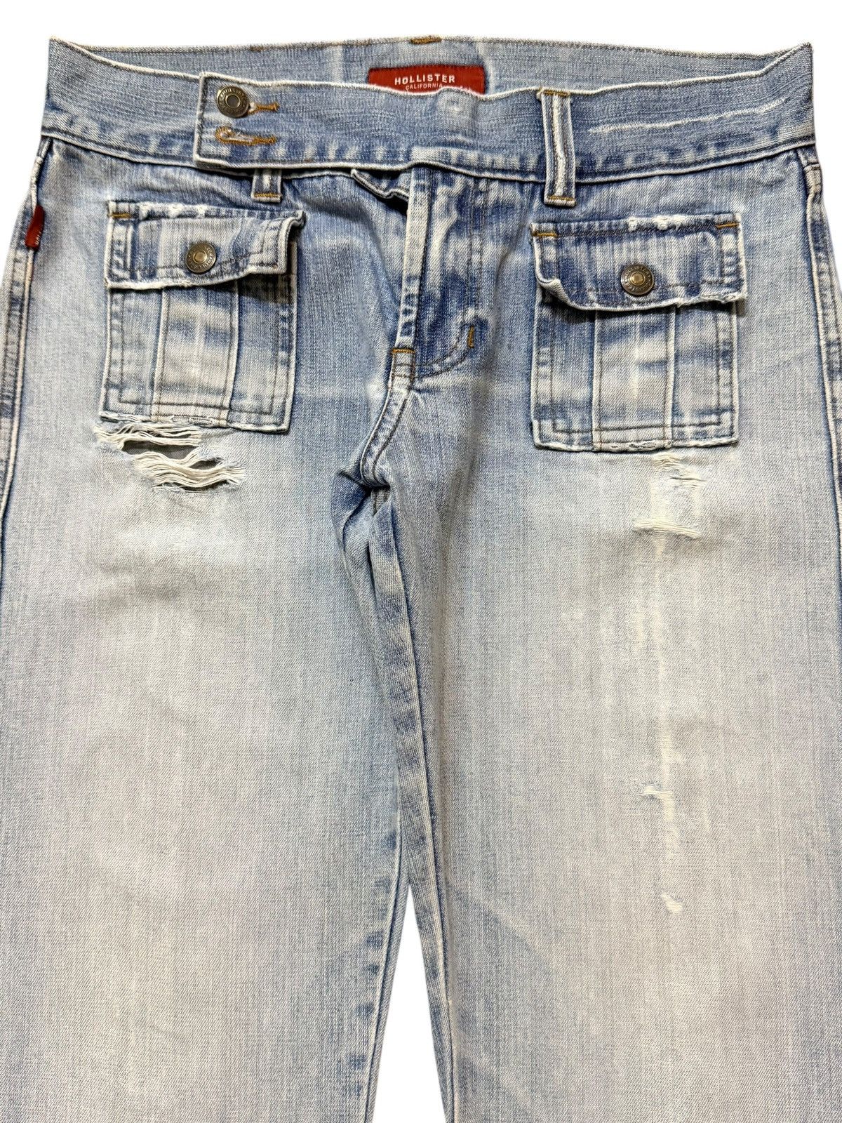 Hysteric Glamour Vintage Japanese Brand Bush Pants Light Wash Wide Leg Flare Size US 31 - 3 Thumbnail