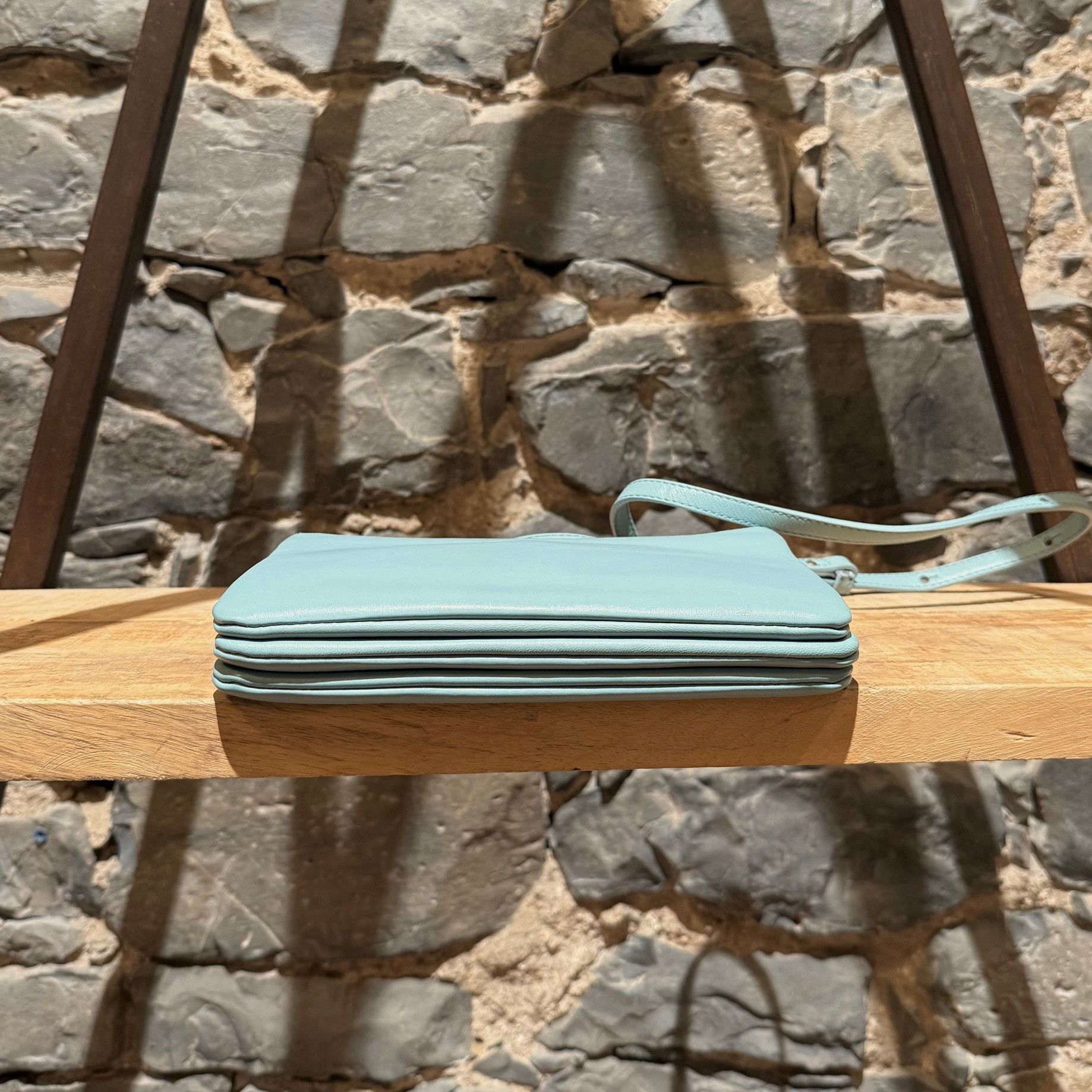Celine Céline Light Blue Small Trio Crossbody Bag Size ONE SIZE - 3 Thumbnail
