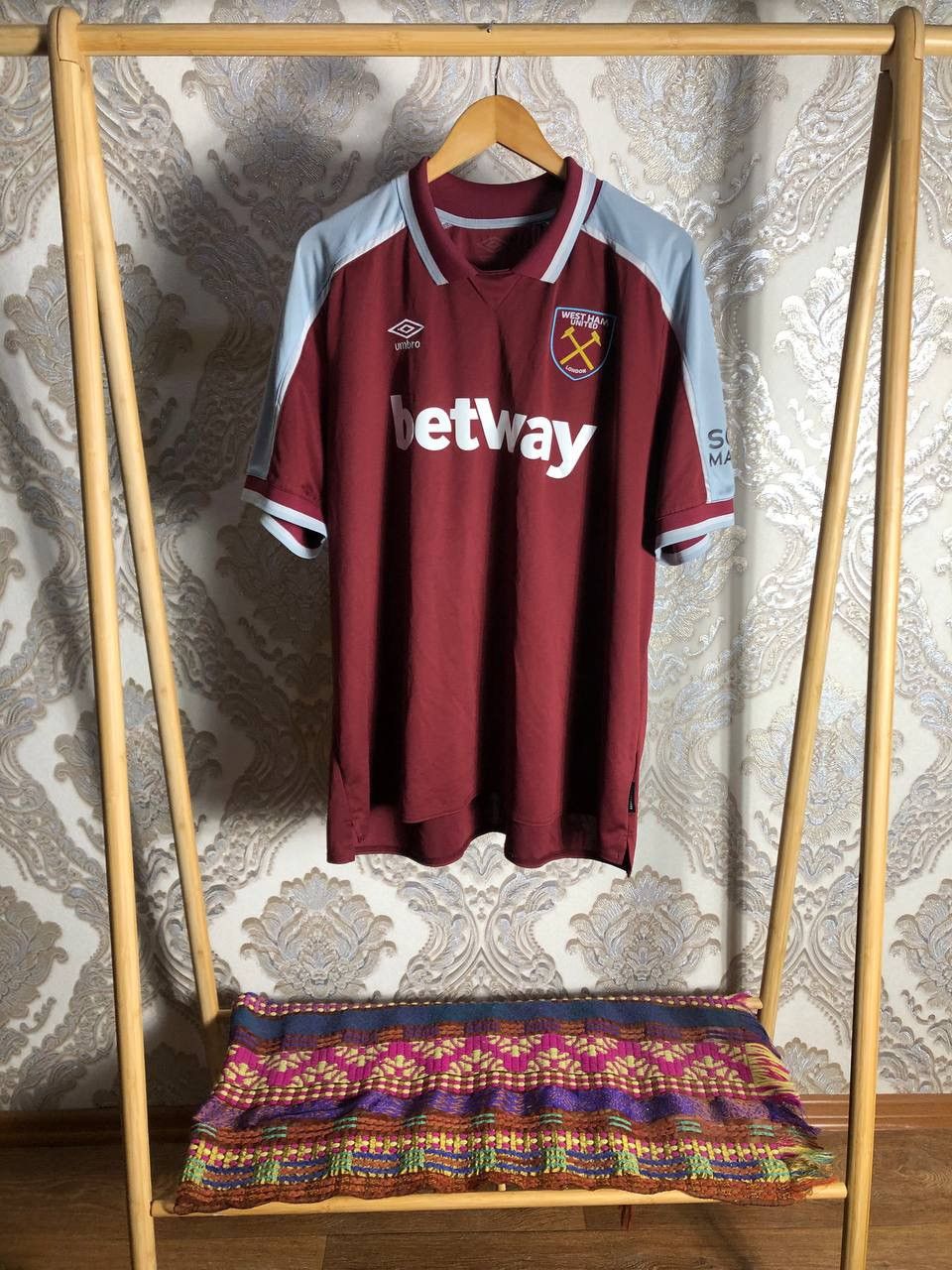 Umbro VINTAGE UMBRO FC WEST HAM UNITED ENGLAND SOCCER JERSEY RETRO Size US XXL / EU 58 / 5 - 1 Thumbnail