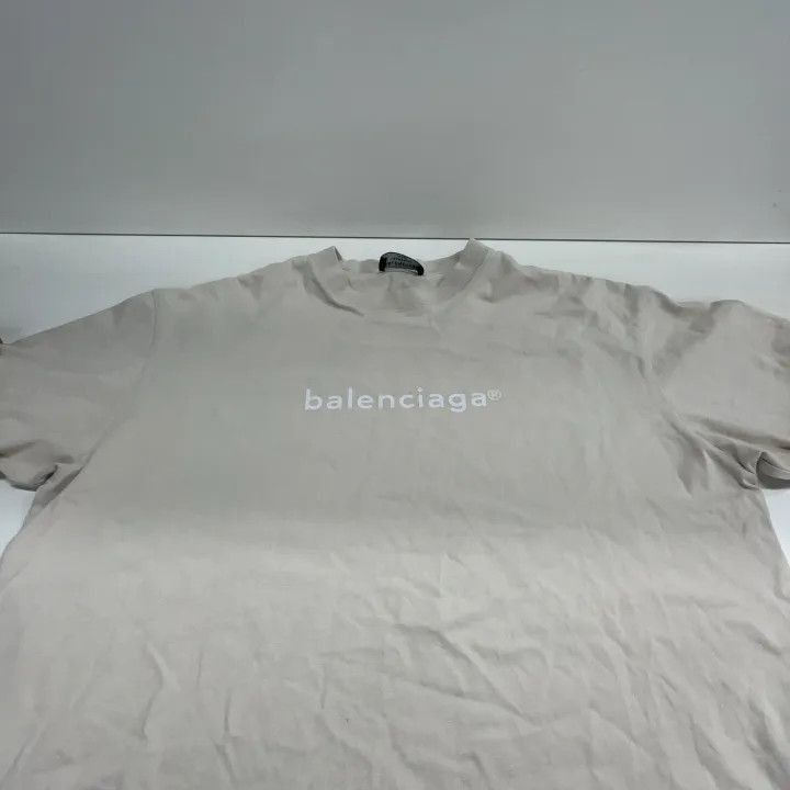 Balenciaga Balenciaga Balenciaga Logo Print Short Sleeve TShirt -2507 Size US S / EU 44-46 / 1 - 5 Thumbnail