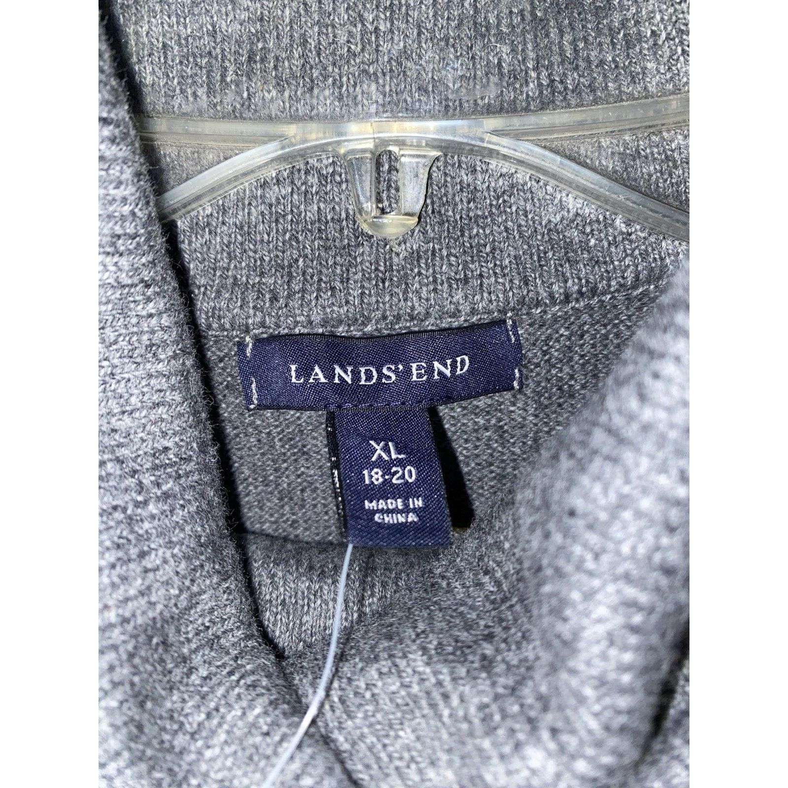 Lands' End Lands’ End Gray Turtleneck Sweater XL 18-20 Size XL / US 12-14 / IT 48-50 - 3 Thumbnail