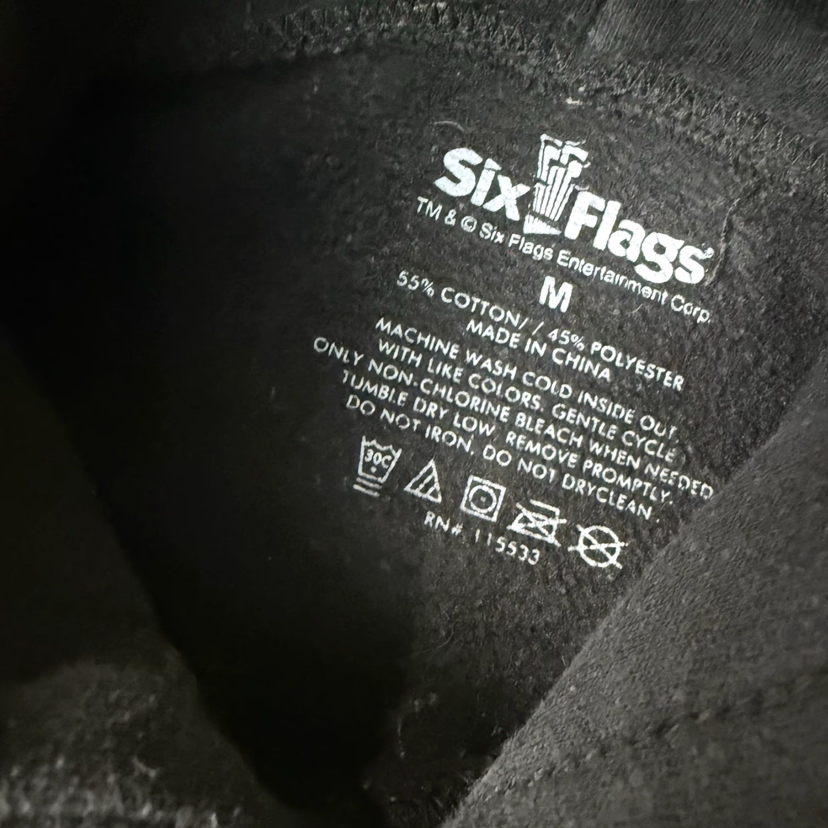 Vintage Six Flags Fright Fest Hoodie Adult M Black Mens Halloween Horror Vintage Rare Sweatshirt Size US M / EU 48-50 / 2 - 7 Thumbnail
