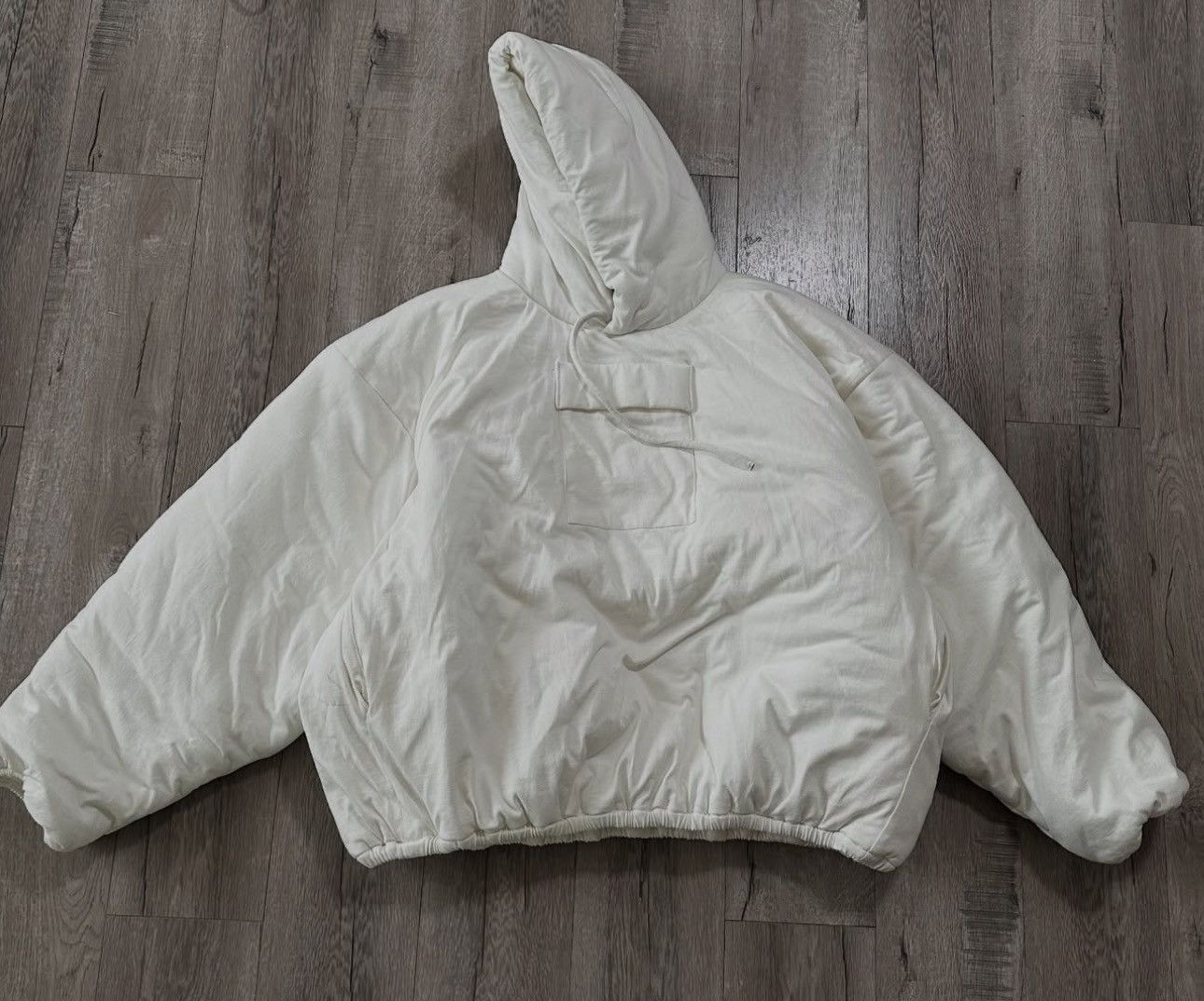 Yeezy YEEZY SEASON X V1 Padded White Jersey Anorak Size US XL / EU 56 / 4 - 12 Thumbnail