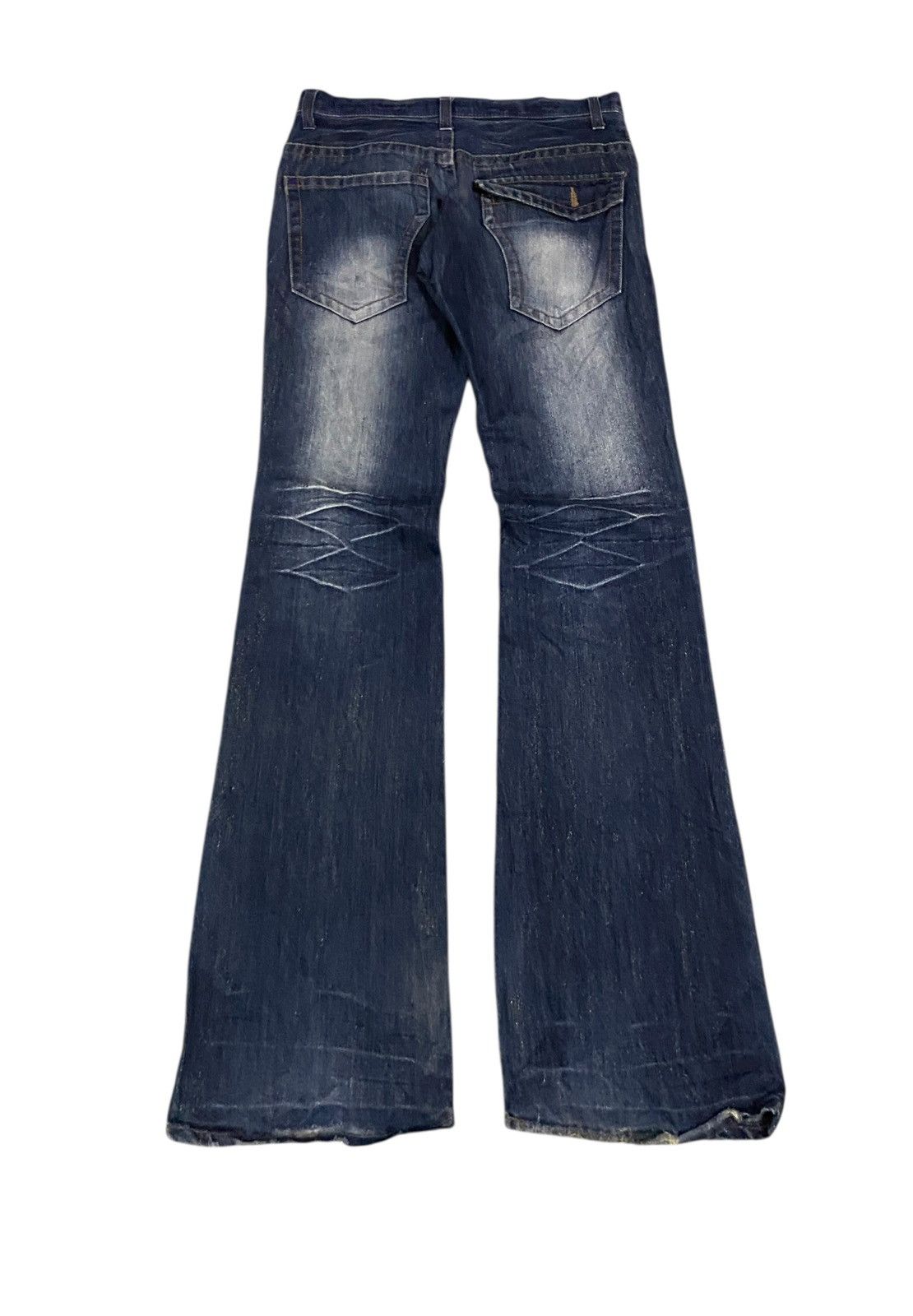 Tornado Mart Vintage Japanese Brand The Root Three Flared Jeans 1990s Size US 34 / EU 50 - 2 Thumbnail