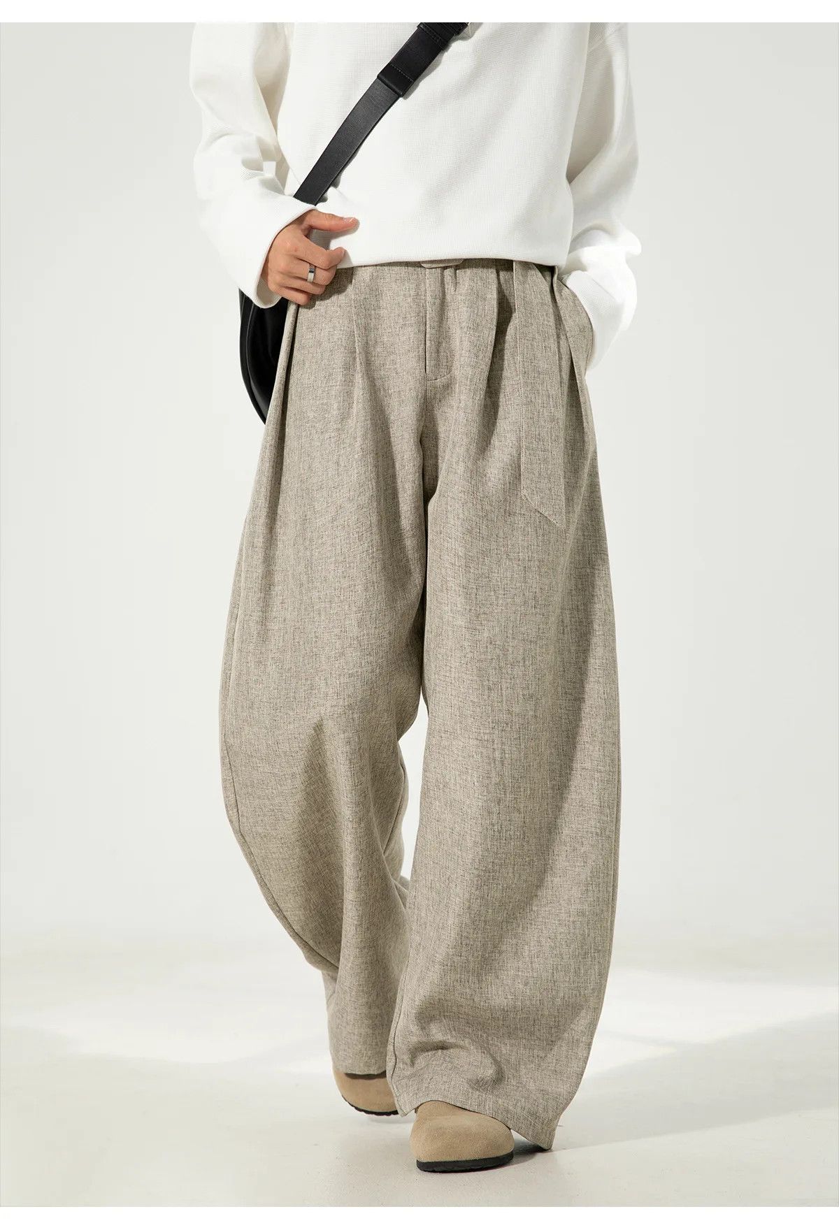 Japanese Brand Wide Leg Baggy Korean Style Pants Size US 34 / EU 50 - 1 Thumbnail