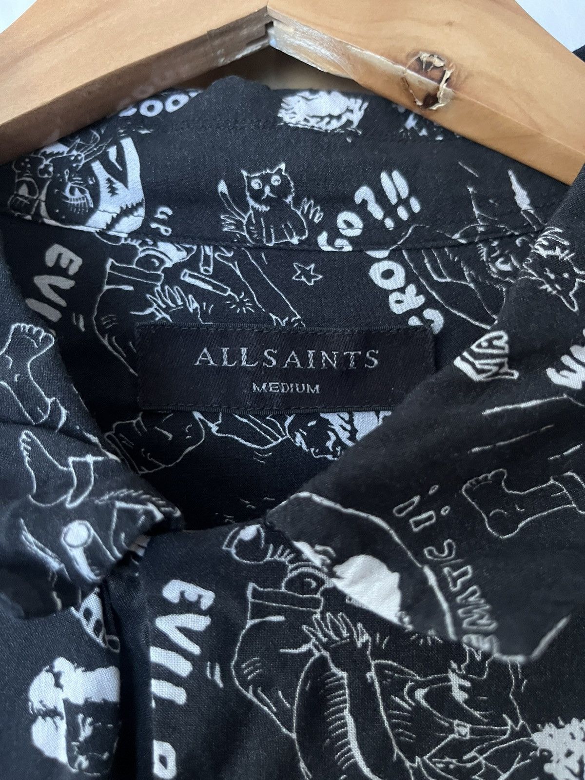 Allsaints Allsaints Printed Shirt Long Sleeve Size US M / EU 48-50 / 2 - 4 Thumbnail