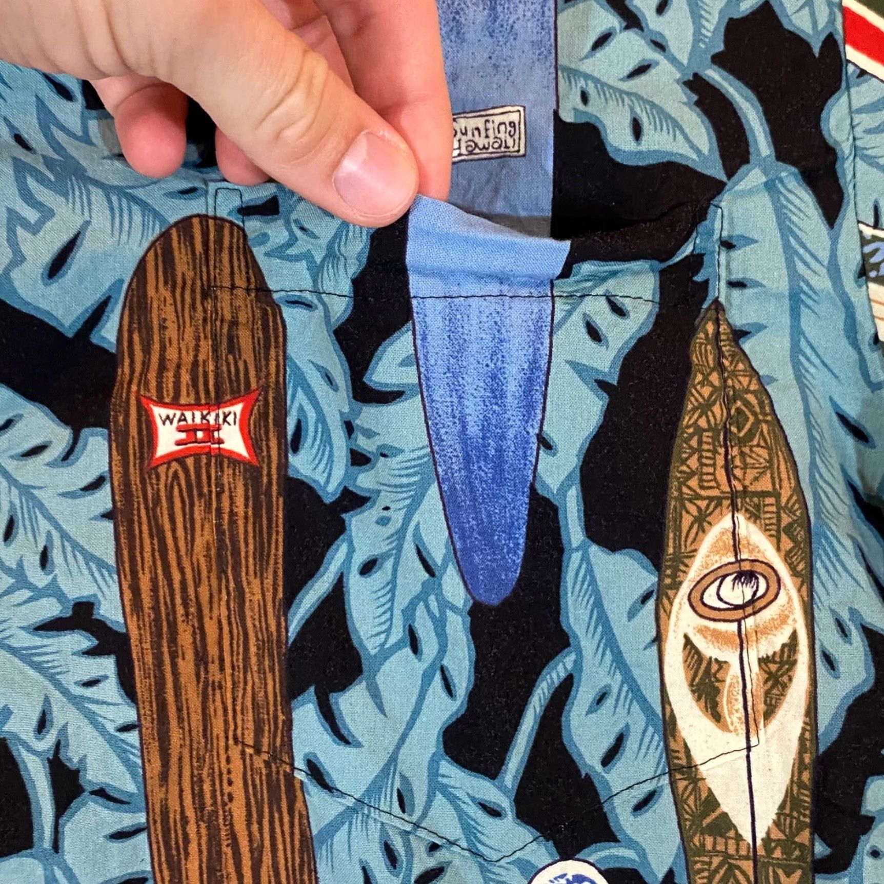 Vintage Kalaheo Hawaiian Shirt Men Medium Blue Floral Surfboards Short Sleeve Button-Up Casual Summer Spring Fall Winter Size US M / EU 48-50 / 2 - 3 Thumbnail