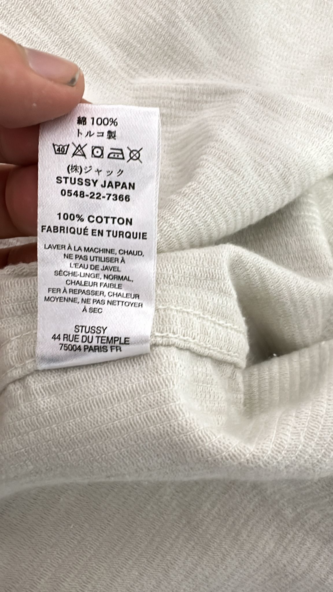 Stussy Stussy Wide Wale Cord Zip Shirt In Bone Size US L / EU 52-54 / 3 - 12 Thumbnail