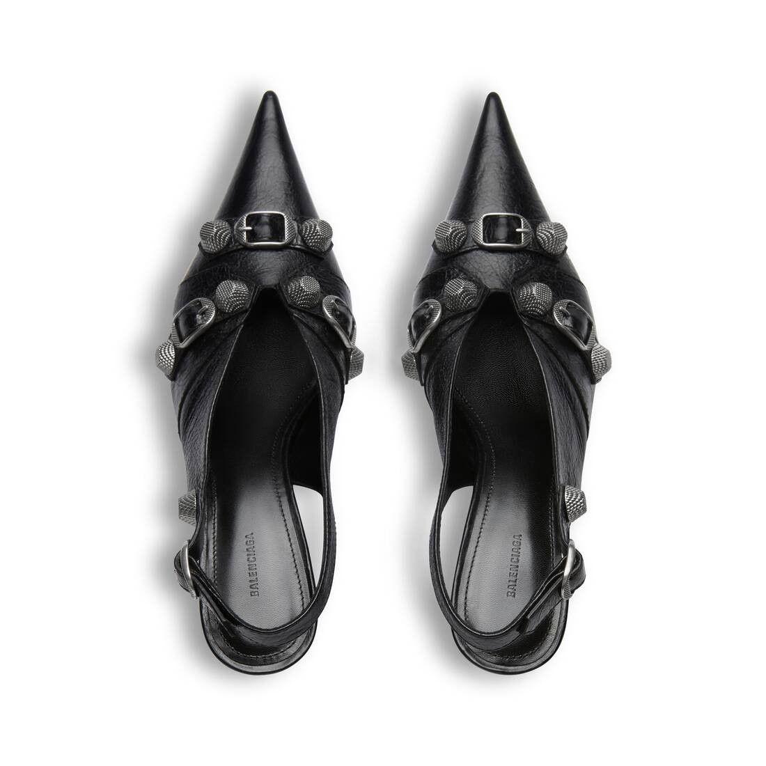 Balenciaga o1bcso1str0226 Cagole Slingback 70mm Pumps In Black Size US 9 / IT 39 - 5 Thumbnail