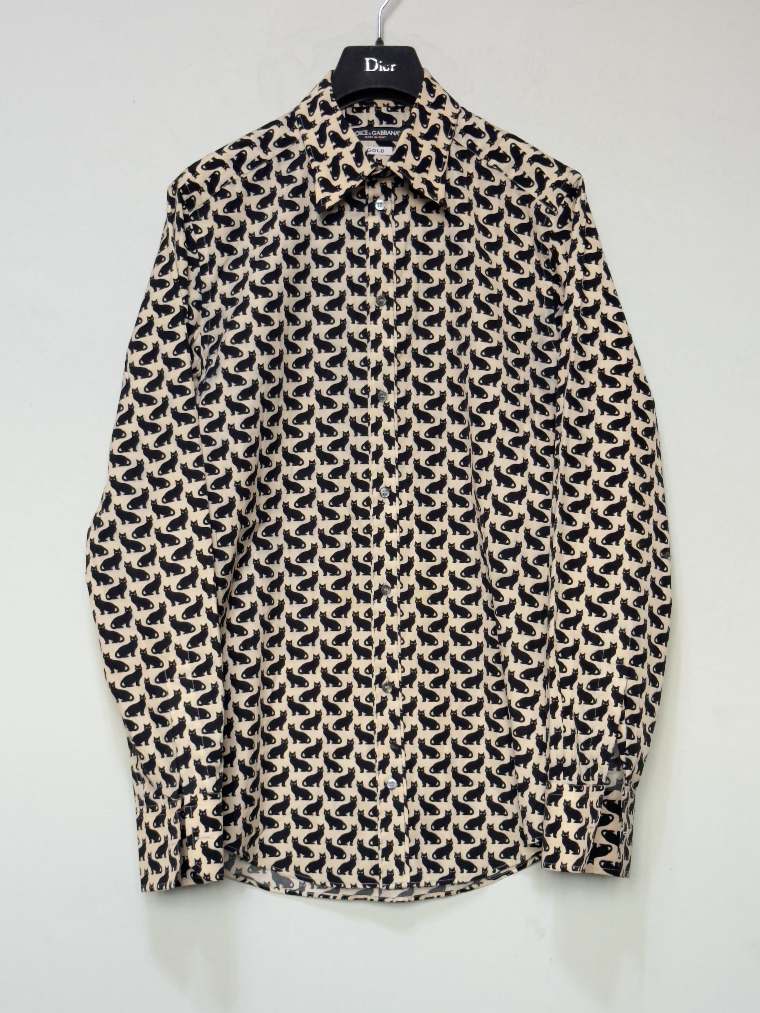 Dolce & Gabbana 🔥 Dolce gabbana shirt black cat print size S Size US S / EU 44-46 / 1 - 2 Thumbnail