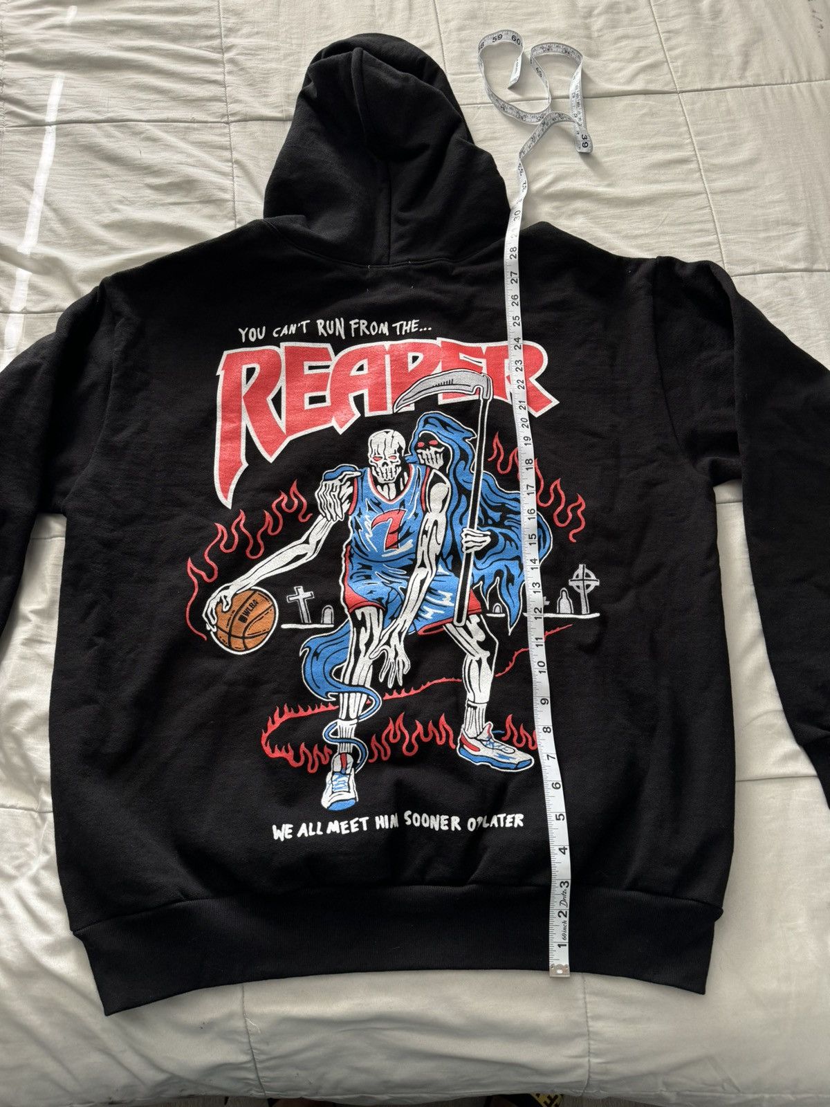 NBA × Warren Lotas Warren Lotas Slim Reaper “Count Your Days” Hoodie ...