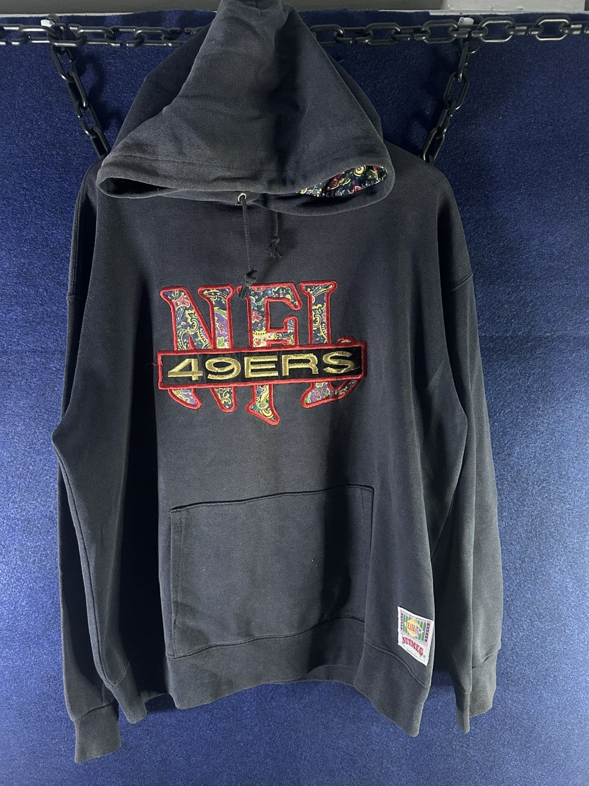 47 Brand × NFL × Supreme Vintage Faded NFL 90's San Francisco 49ERS Hoodie Size US L / EU 52-54 / 3 - 1 Thumbnail