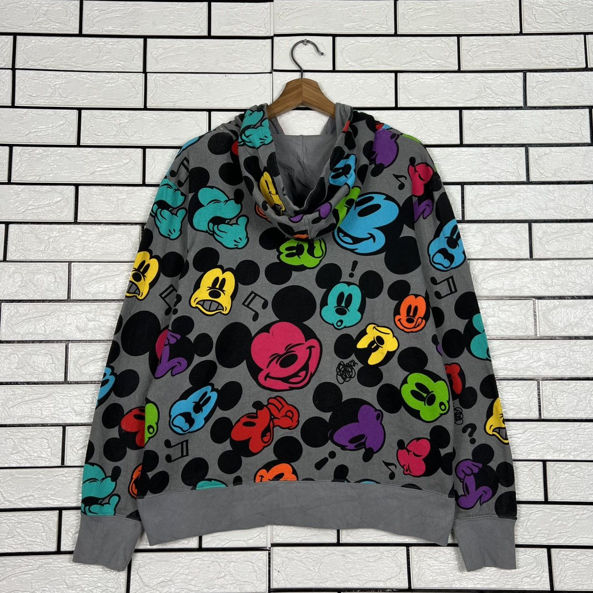 Disney DISNEY Mickey Mouse All Over Logo Zipper Hoodies #4236-C193 Size US L / EU 52-54 / 3 - 16 Thumbnail