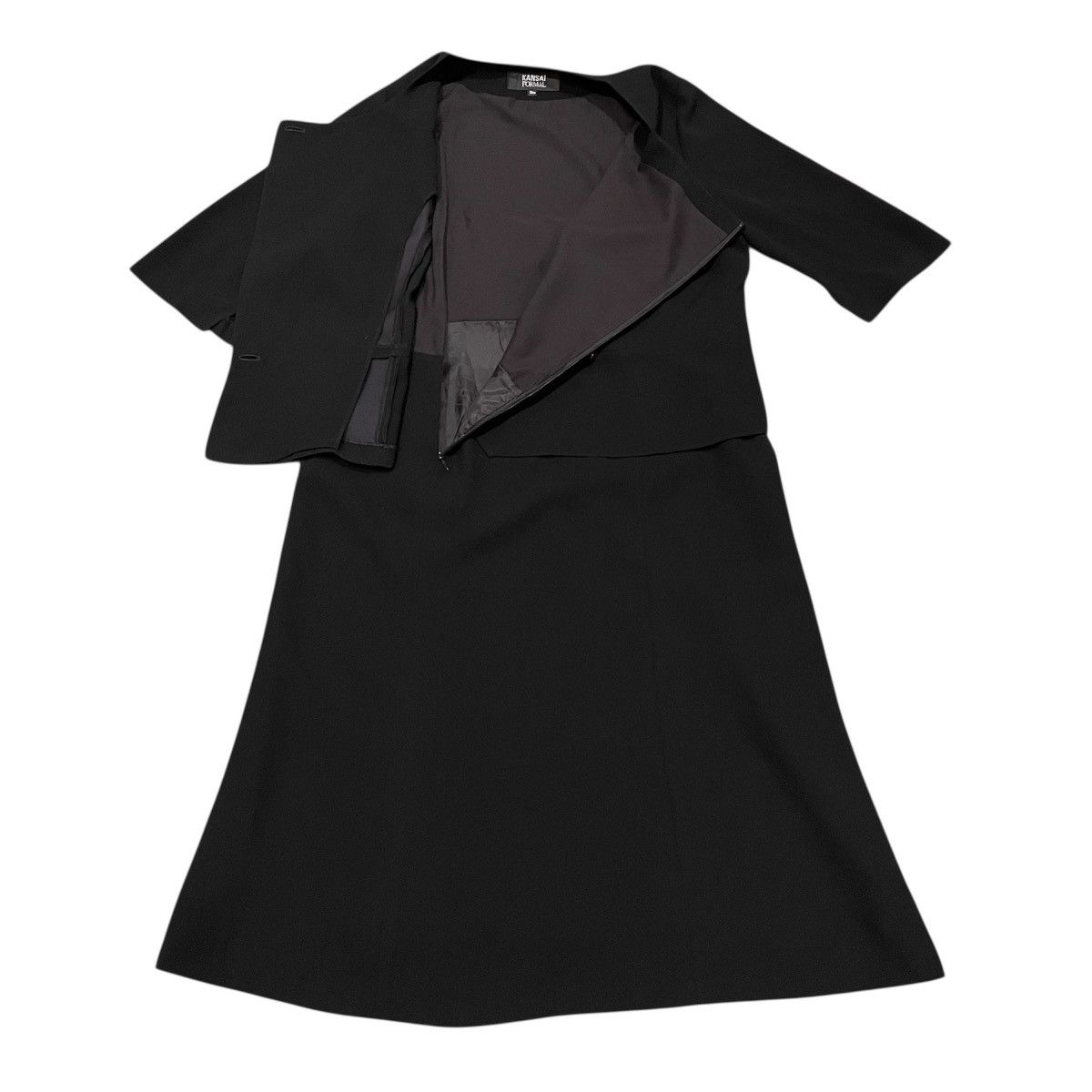 Kansai Yamamoto Kansai Formal by Kansai Yamamoto Jet Black Layered Dress Size XL / US 12-14 / IT 48-50 - 5 Thumbnail