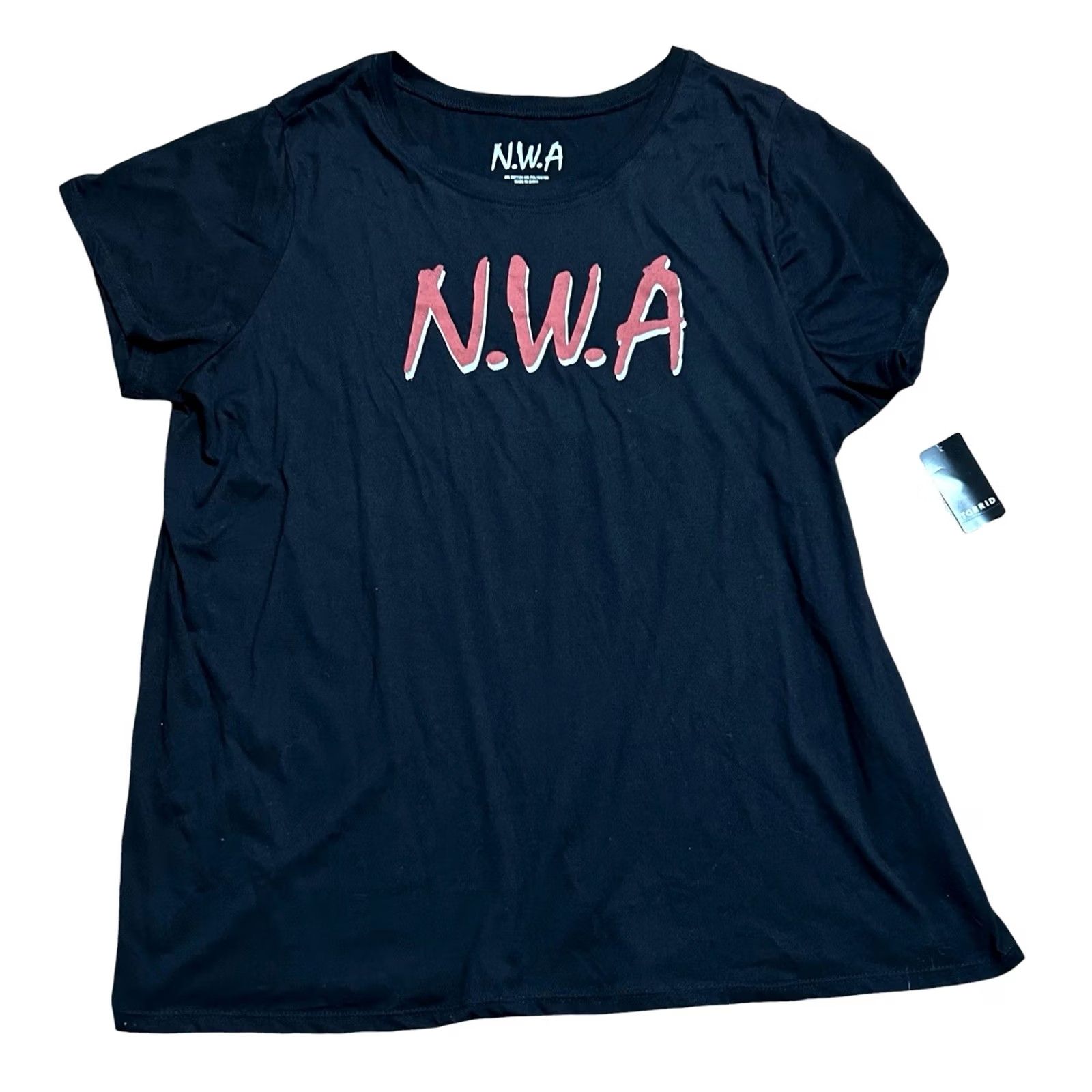 Torrid Torrid NWA Straight Outta Compton Black Crew Tee Plus 3XL T Shirt NWT Women Size XXL / US 16-18 / IT 52-54 - 2 Thumbnail