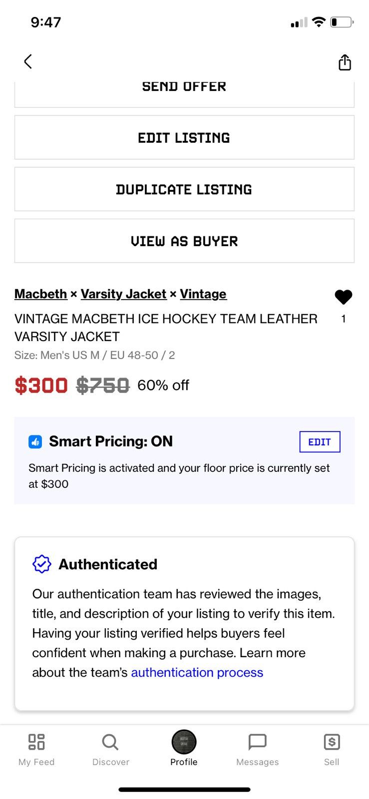 Macbeth Vintage MACBETH Ice Hockey Team Leather Varsity Jacket Size US M / EU 48-50 / 2 - 18 Thumbnail