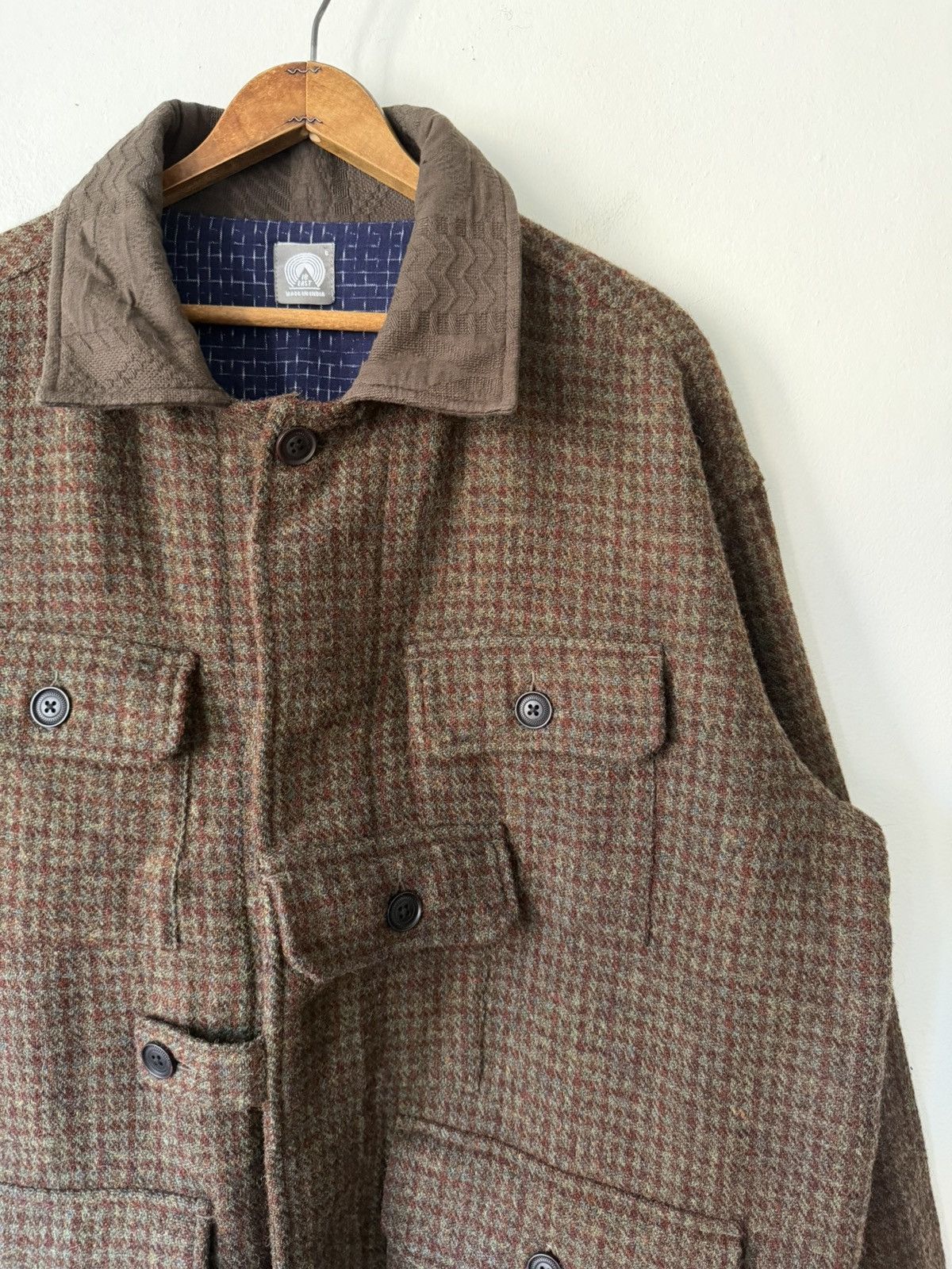 18 East 18 East Houndstooth Wool Lined Hunting Jacket Size US S / EU 44-46 / 1 - 5 Thumbnail