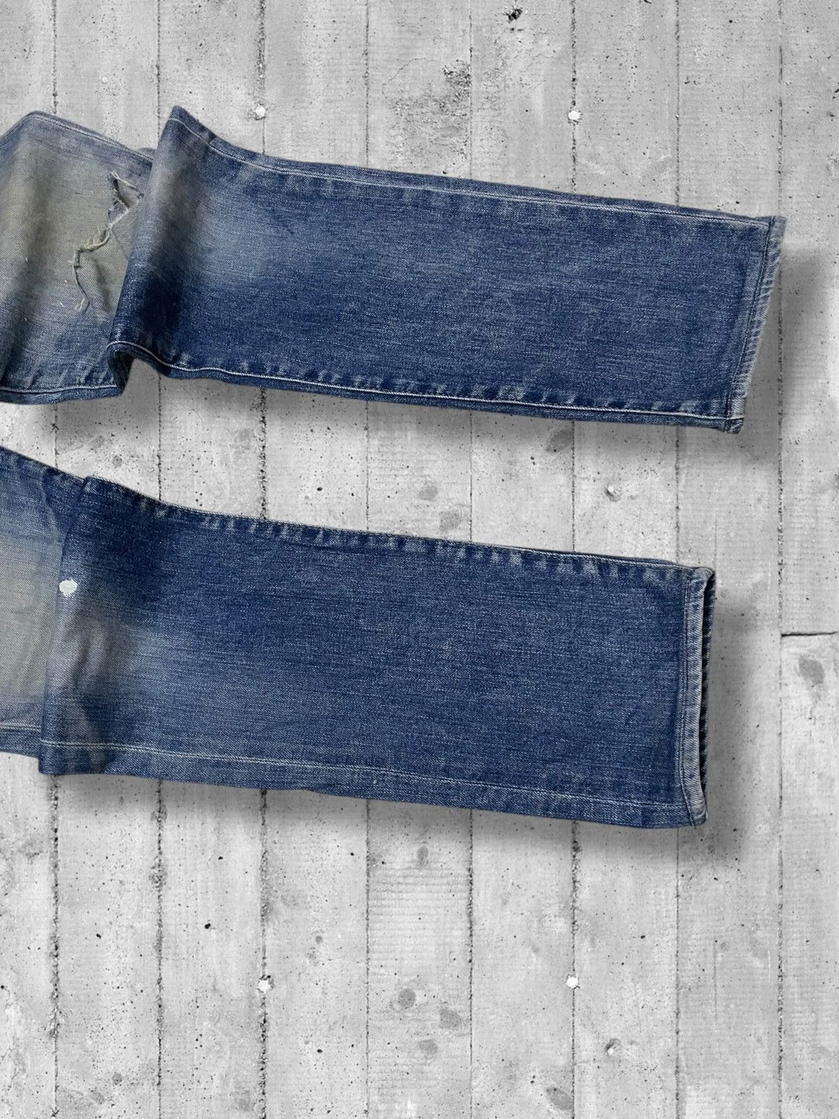 Designer × Other Vintge Designer Adriano Goldschimied Distressed Splash Denim Size US 31 - 5 Thumbnail