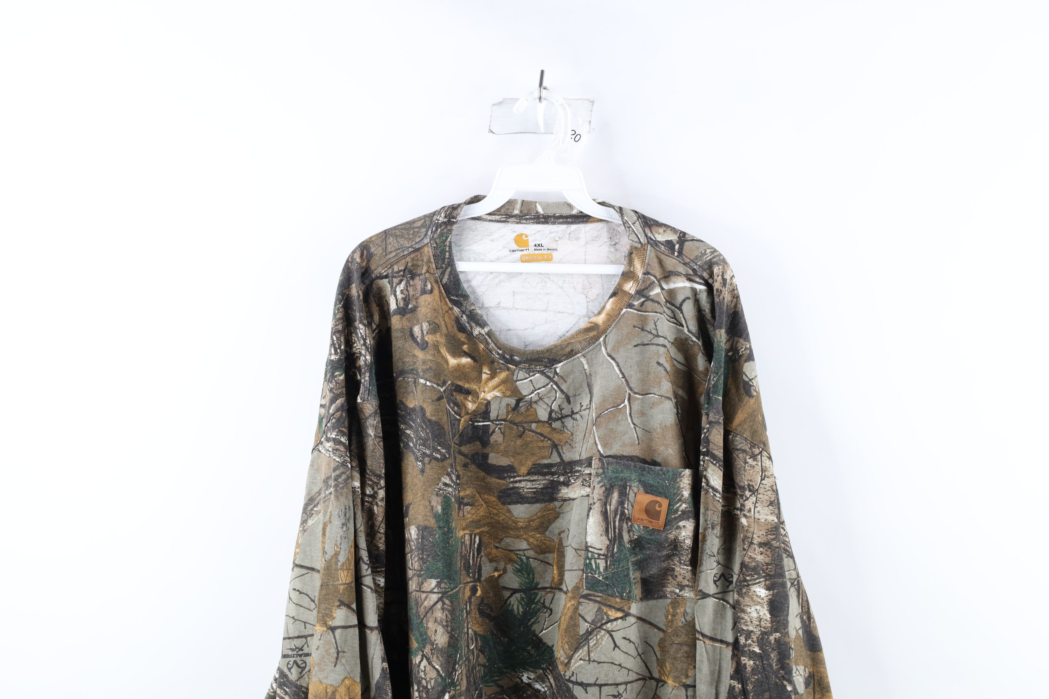 Carhartt × Vintage Vintage Carhartt Camouflage Long Sleeve Pocket T-Shirt Size US XXL / EU 58 / 5 - 2 Thumbnail