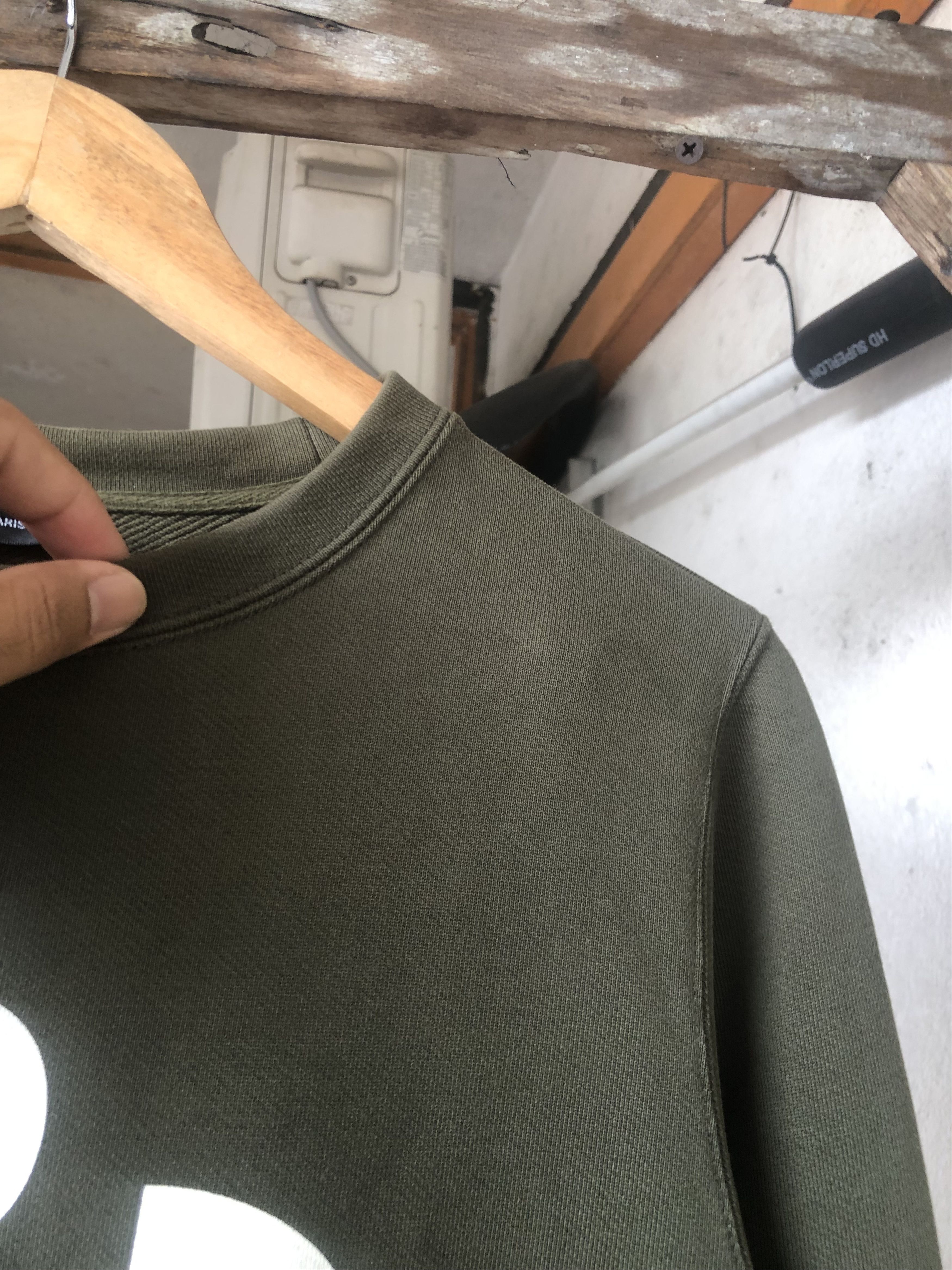 A.P.C. A.P.C. Big Logo Green Army Sweatshirt Size S / US 4 / IT 40 - 5 Thumbnail