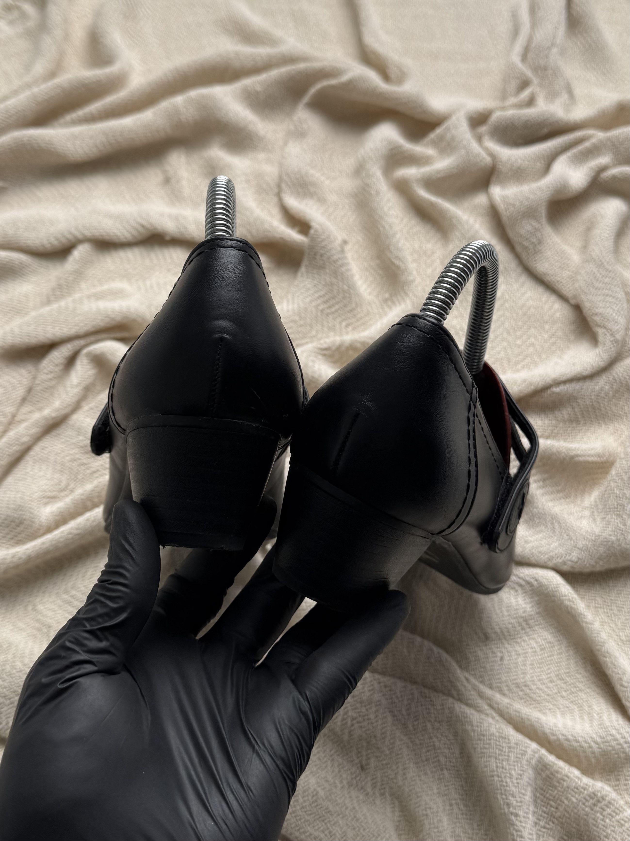 Vintage Vintage Leather Mary Jane Heels Block Heel Classic Shoes Size US 7.5 / IT 37.5 - 6 Thumbnail