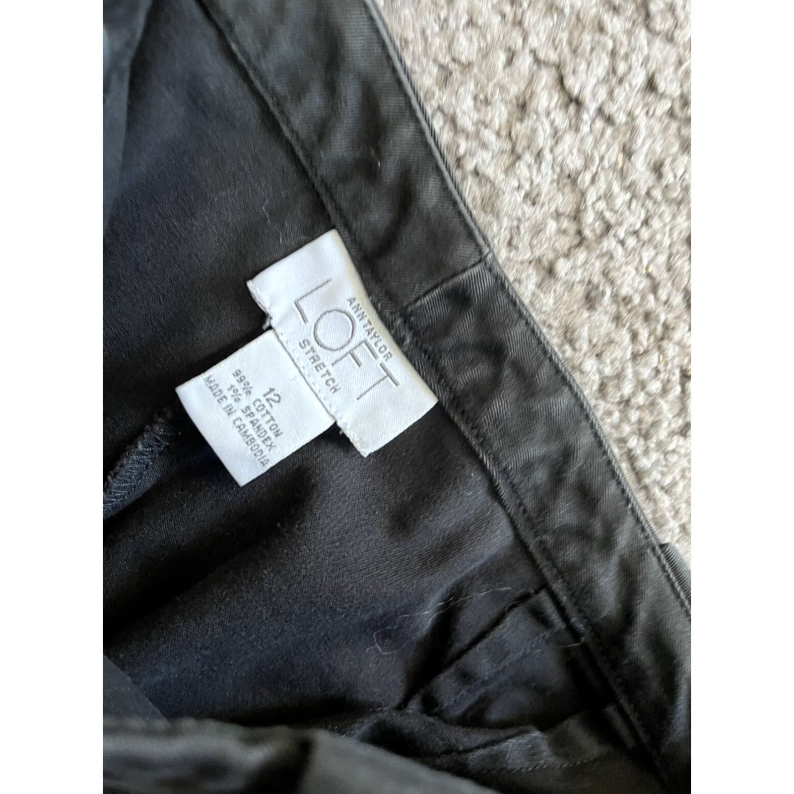 Ann Taylor Ann Taylor LOFT Pants Dress Pants 12 Black Boot Cut Stretch Women Size 34" / US 12 / IT 48 - 5 Thumbnail