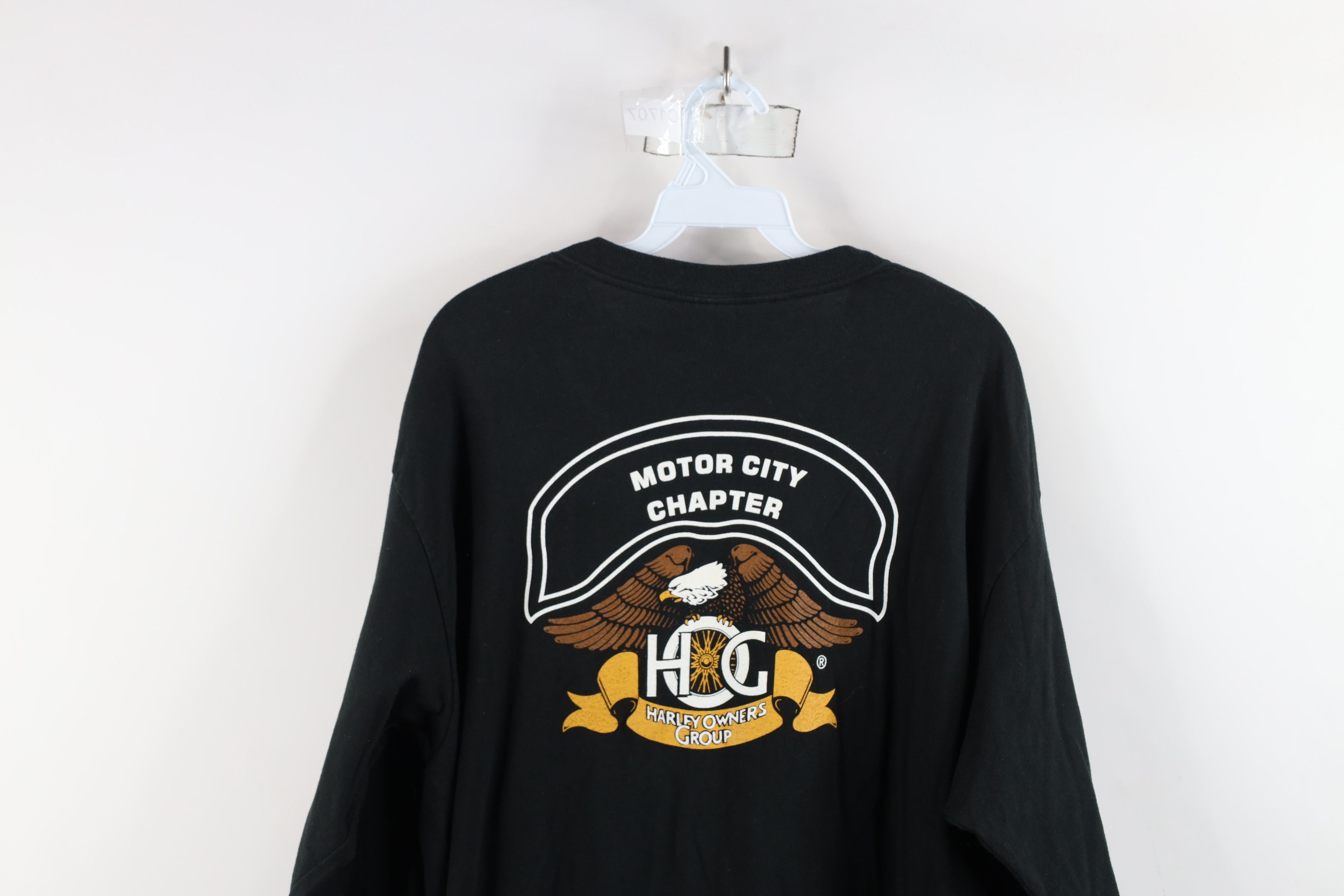 Harley Davidson × Vintage Vintage 90s Harley Davidson Hog Harley Owners Group T-Shirt Size US L / EU 52-54 / 3 - 12 Thumbnail