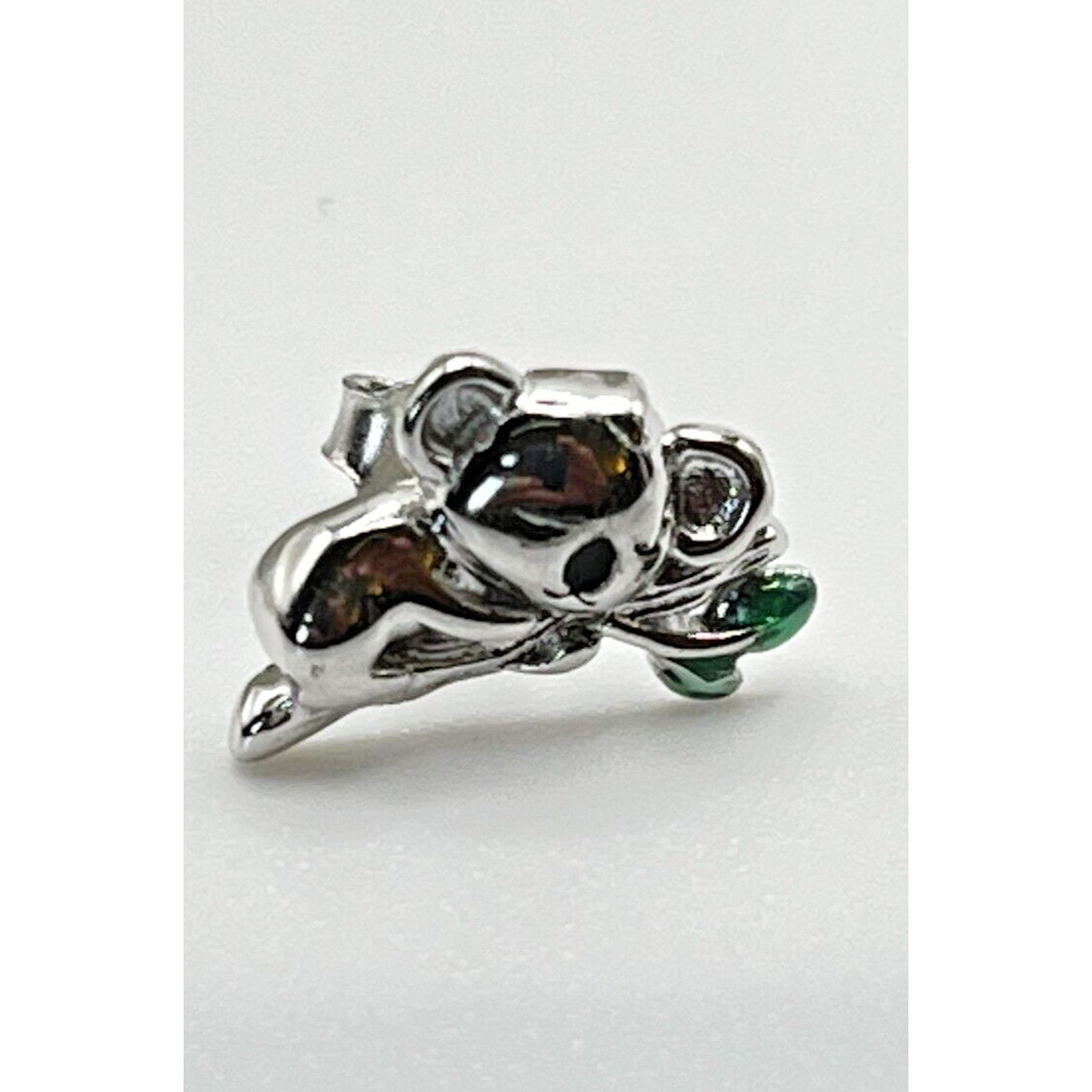 The Unbranded Brand Baby Koala .925 Silver Koala Bear Stud Earrings Size ONE SIZE - 2 Thumbnail