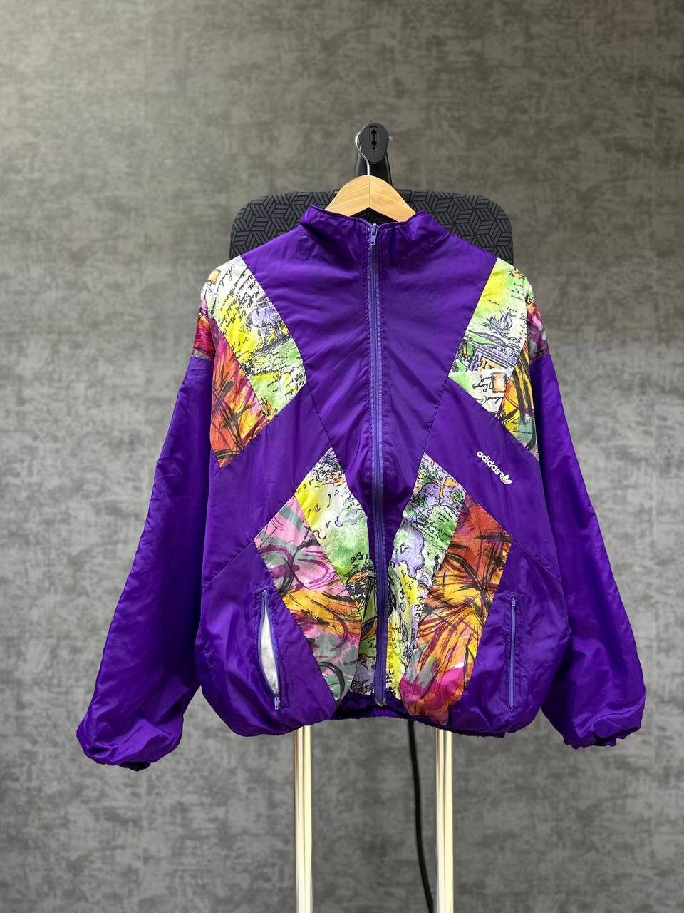 Adidas × Vintage Vintage Adidas Nylon Violet W.Germany Jacket Size US M / EU 48-50 / 2 - 5 Thumbnail