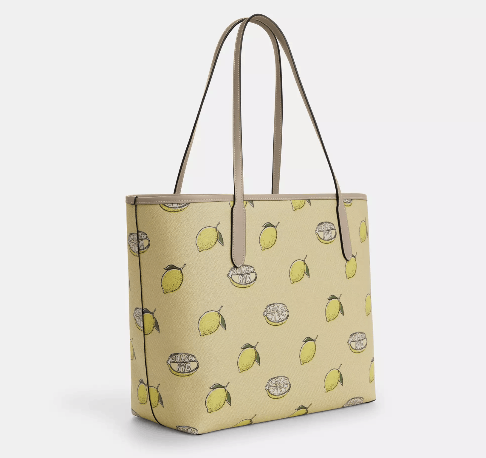 Coach City Tote Bag With Lemon Print CAL76 Size ONE SIZE - 11 Thumbnail