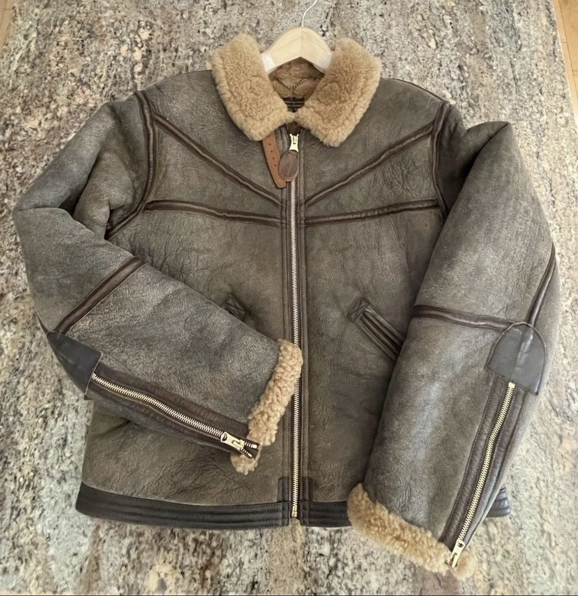 RRL Ralph Lauren Ralph Lauren RRL sheepskin shearling leather Size US M / EU 48-50 / 2 - 2 Thumbnail