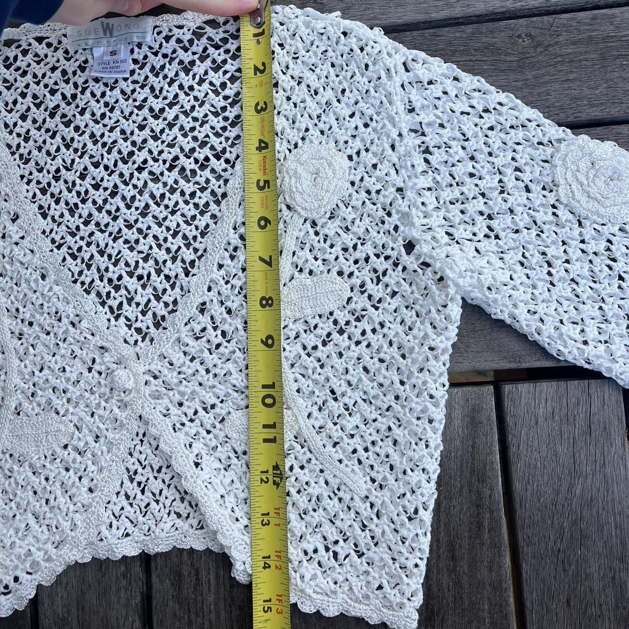 Other Vintage Sue Wong Knit Studio Cardigan with Floral Embroidery Size S / US 4 / IT 40 - 7 Thumbnail