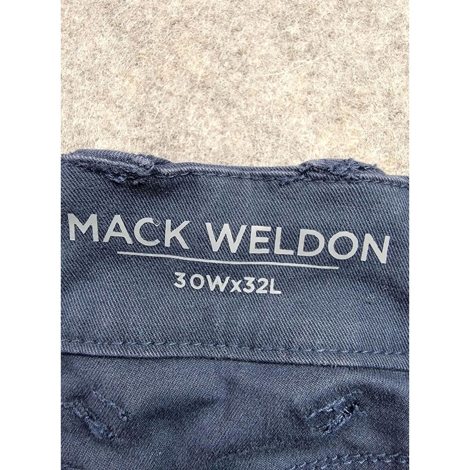 Vintage Mack Weldon Pants Mens 30x32 Blue Straight Fit Lyocell Cotton Stretch Casual Chino Size US 30 / EU 46 - 7 Thumbnail