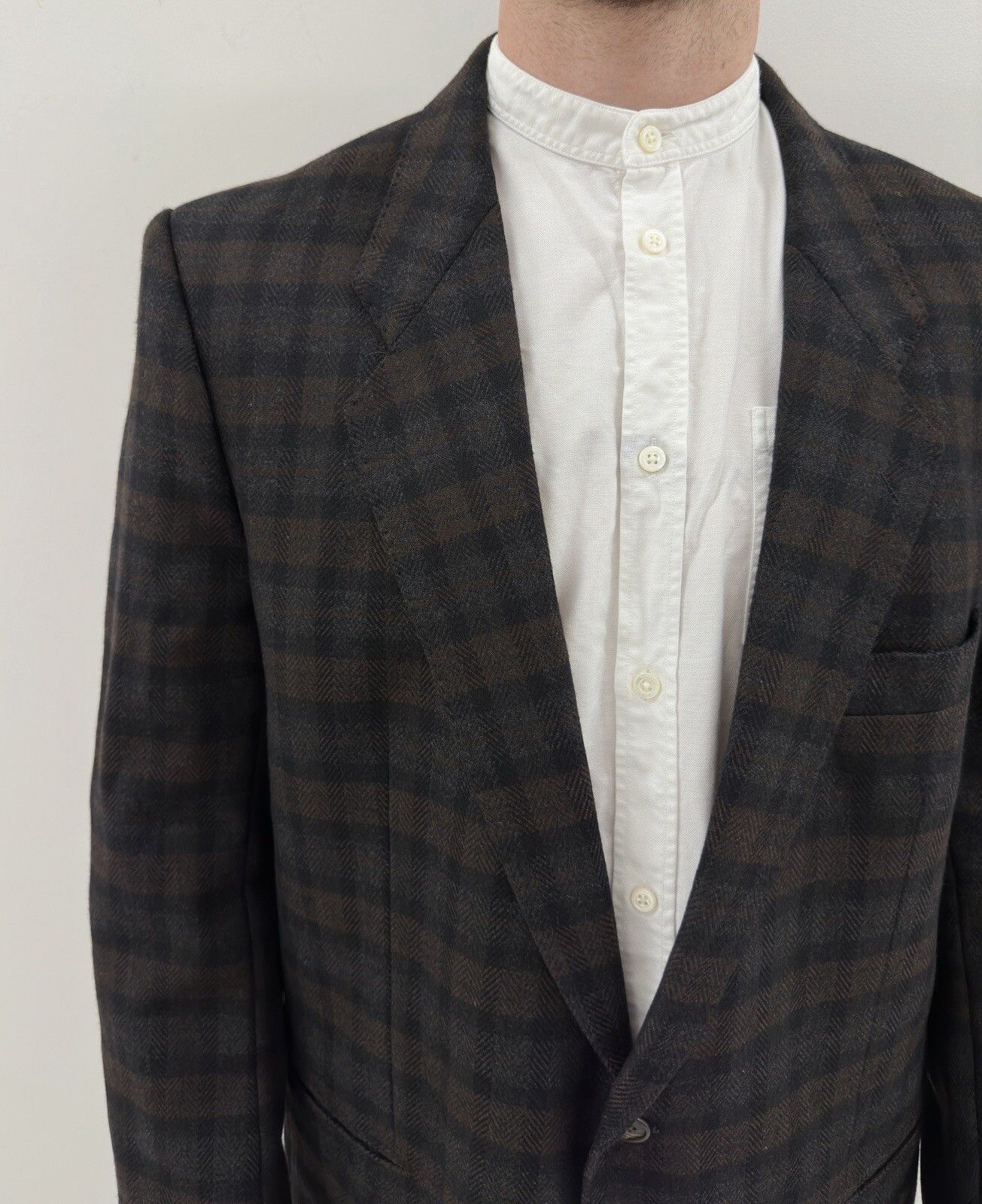 Hugo Boss Hugo Boss Wool Cashmere Blazer Coat Jacket Mens Plaid Size 42R - 2 Thumbnail