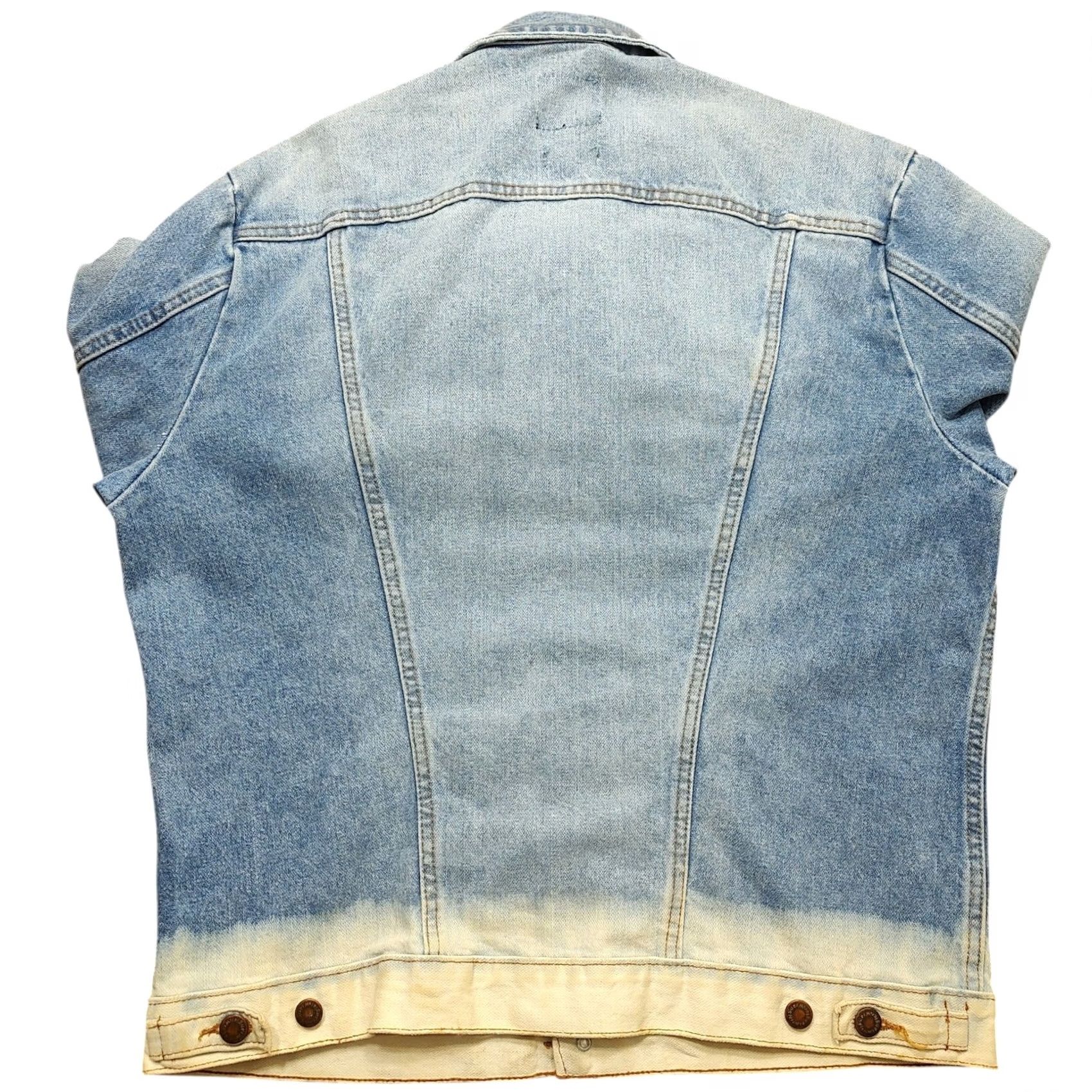 Wrangler VINTAGE Wrangler Jacket Mens Medium Blue Denim Trucker Western Workwear Jean Size US 31 - 3 Thumbnail