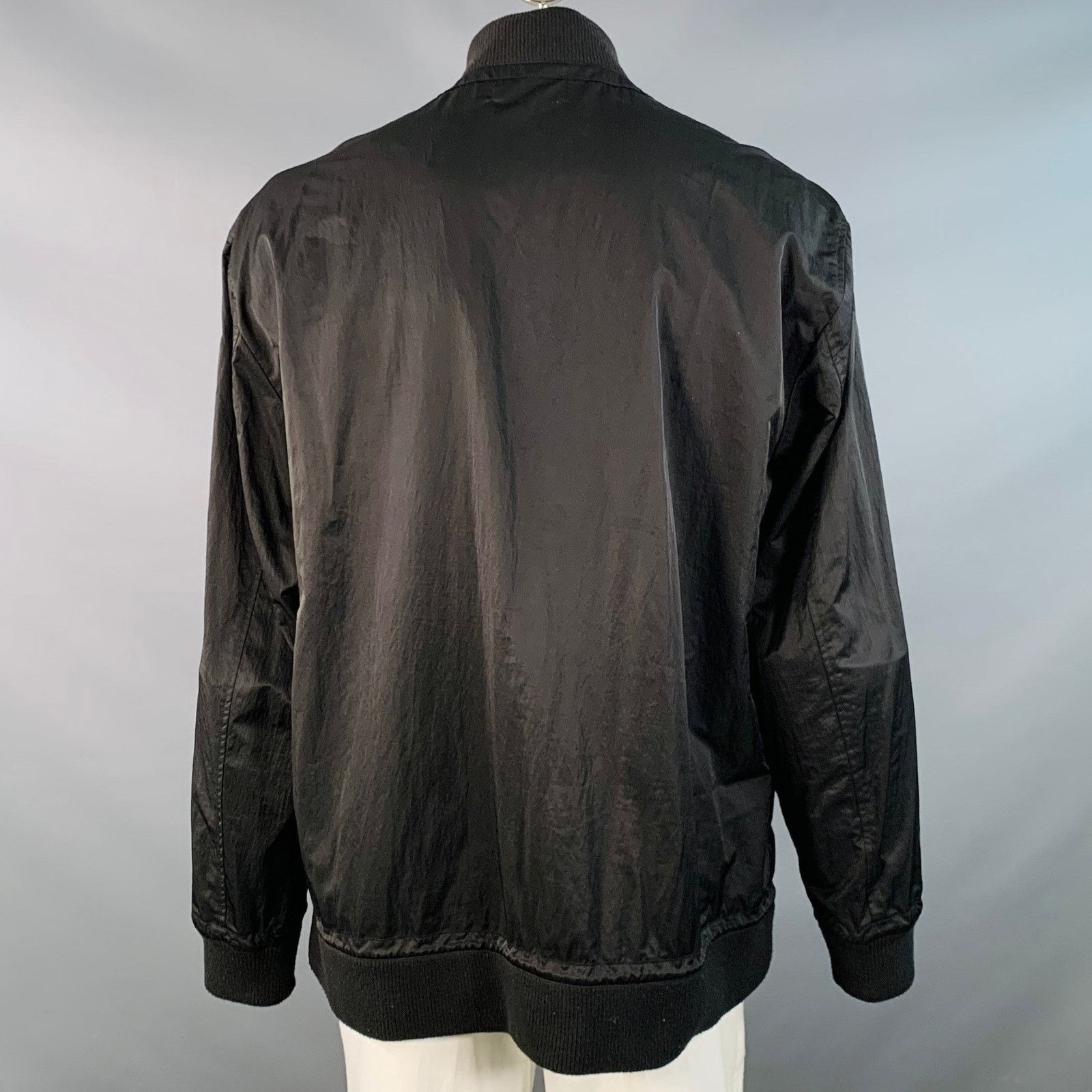 Robert Geller Size XXL Black Polyester Nylon Bomber Jacket Size US XXL / EU 58 / 5 - 3 Thumbnail