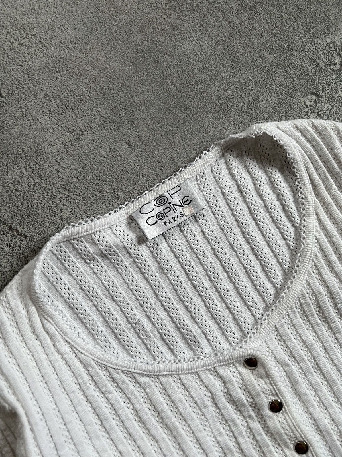 Cop Copine Vintage Cop Copine Button Cardigan Jumper Ruffle Sweater 2 Size XS / US 0-2 / IT 36-38 - 4 Thumbnail