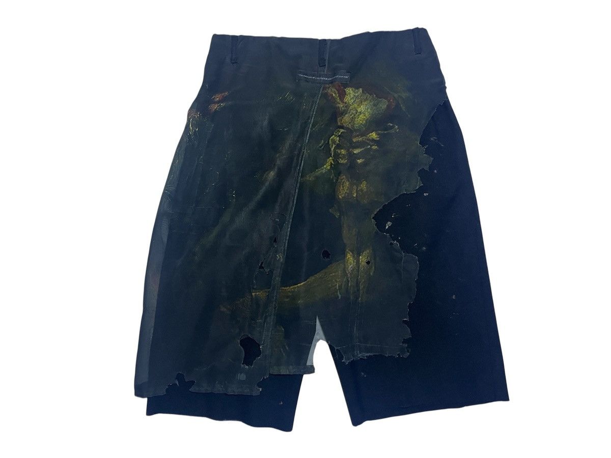 Vintage Inside layered Cut-Out Bermuda Shorts Size US 31 - 2 Thumbnail