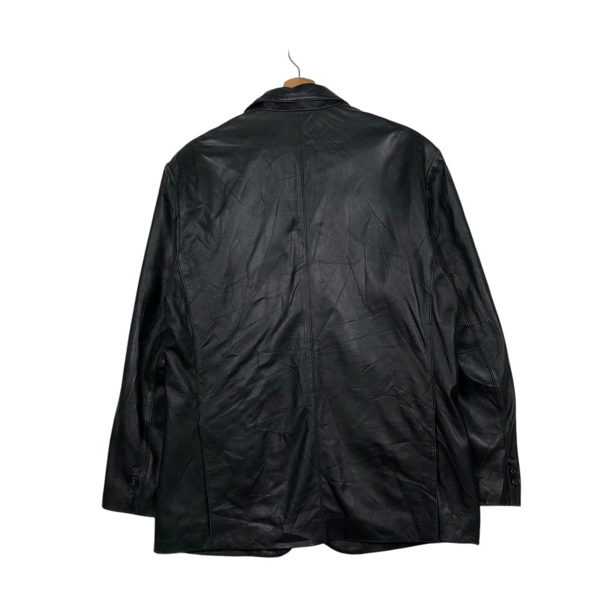 Japanese Brand 📌Vintage Chore Leather Jacket Biker Nichiwa Issey Miyake Size US M / EU 48-50 / 2 - 9 Thumbnail