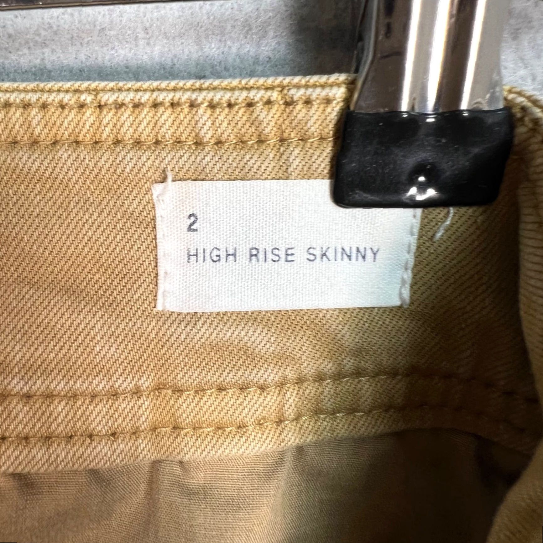 Gap Gap Womens High Rise Skinny Khaki Pants Size 2 Cotton Blend Size 26" / US 2 / IT 38 - 4 Thumbnail