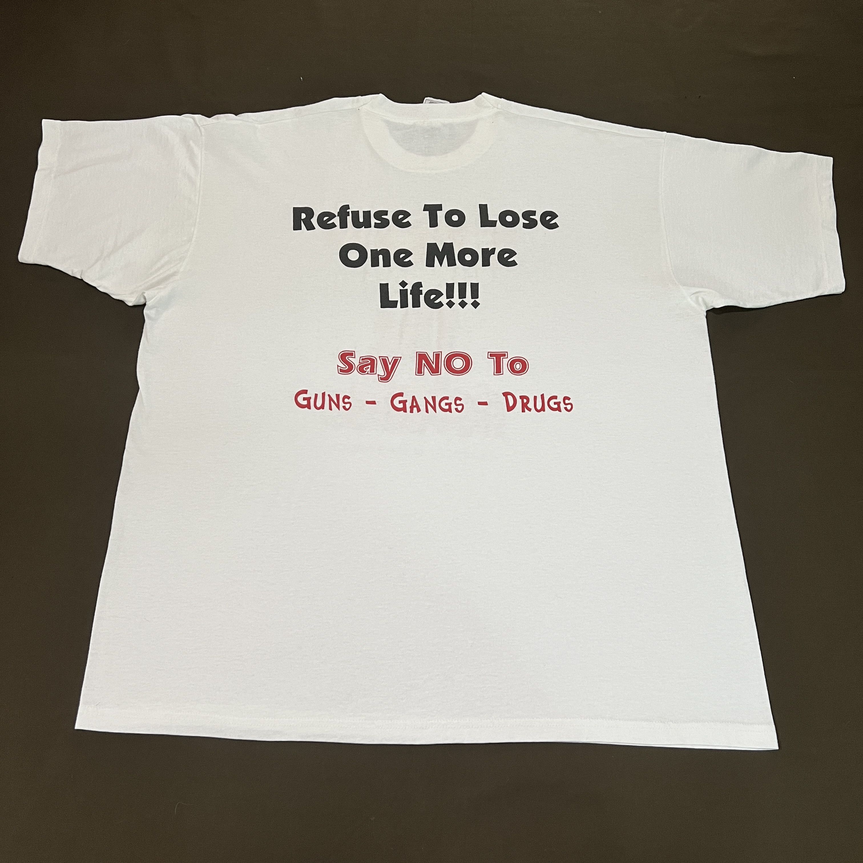 Vintage Vintage Stop the violence God Jesus Holy Bible Tee 2XL Size US XXL / EU 58 / 5 - 4 Thumbnail