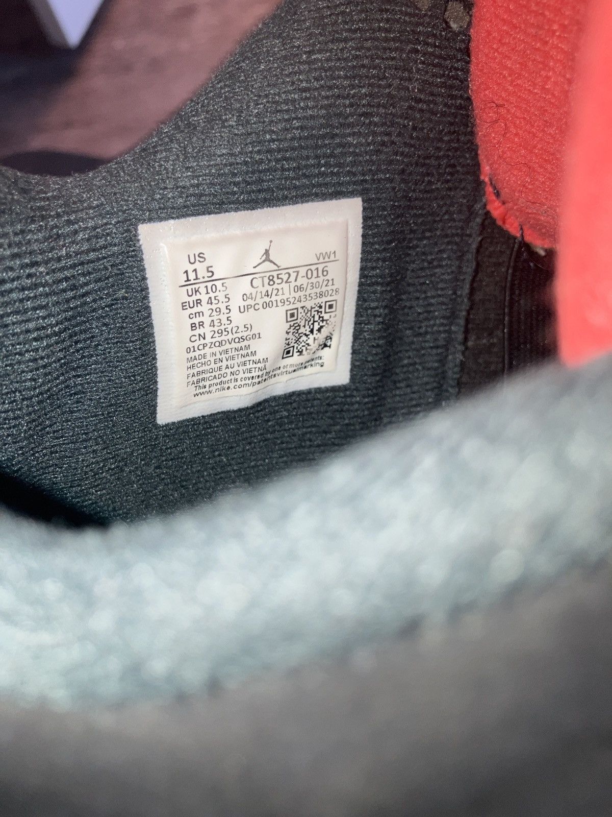 Jordan Brand × Nike Jordan 4 Red Thunders 11.5M Size US 11.5 / EU 44-45 - 4 Thumbnail