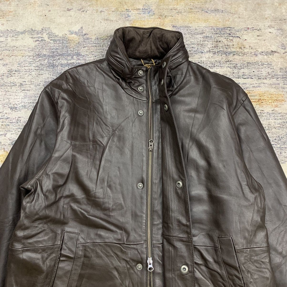 Balmain × Vintage Vintage 90s balmain paris coat leather jacket Size US M / EU 48-50 / 2 - 4 Thumbnail