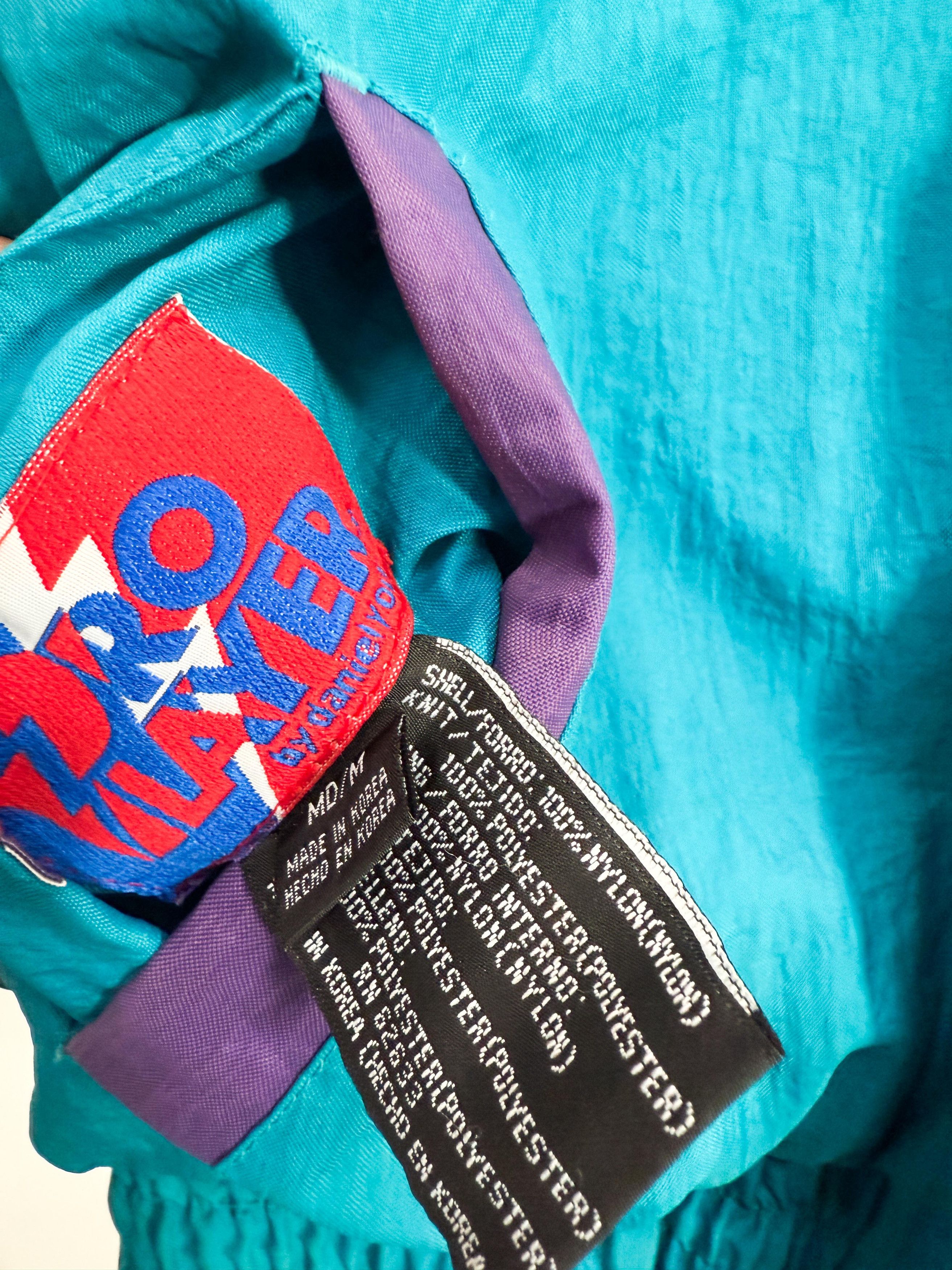 NBA × Pro Player × Vintage 90s Charlotte Hornets Reversible Jacket Size Medium NBA Melo Size US M / EU 48-50 / 2 - 2 Thumbnail