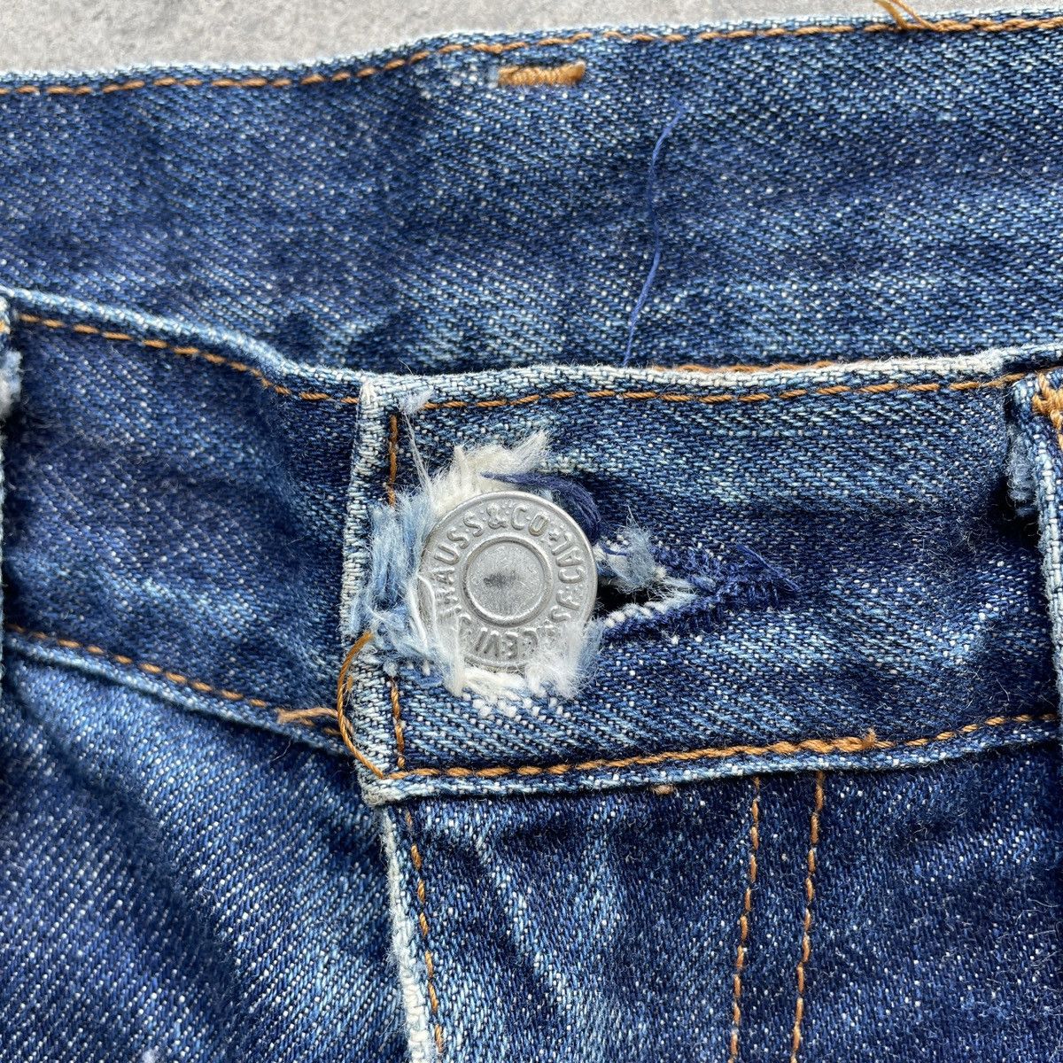 Jean × Levi's × Vintage Vintage Levi’s 502 Big E Selvedge Denim Faded Jeans Pants Size US 30 / EU 46 - 6 Thumbnail