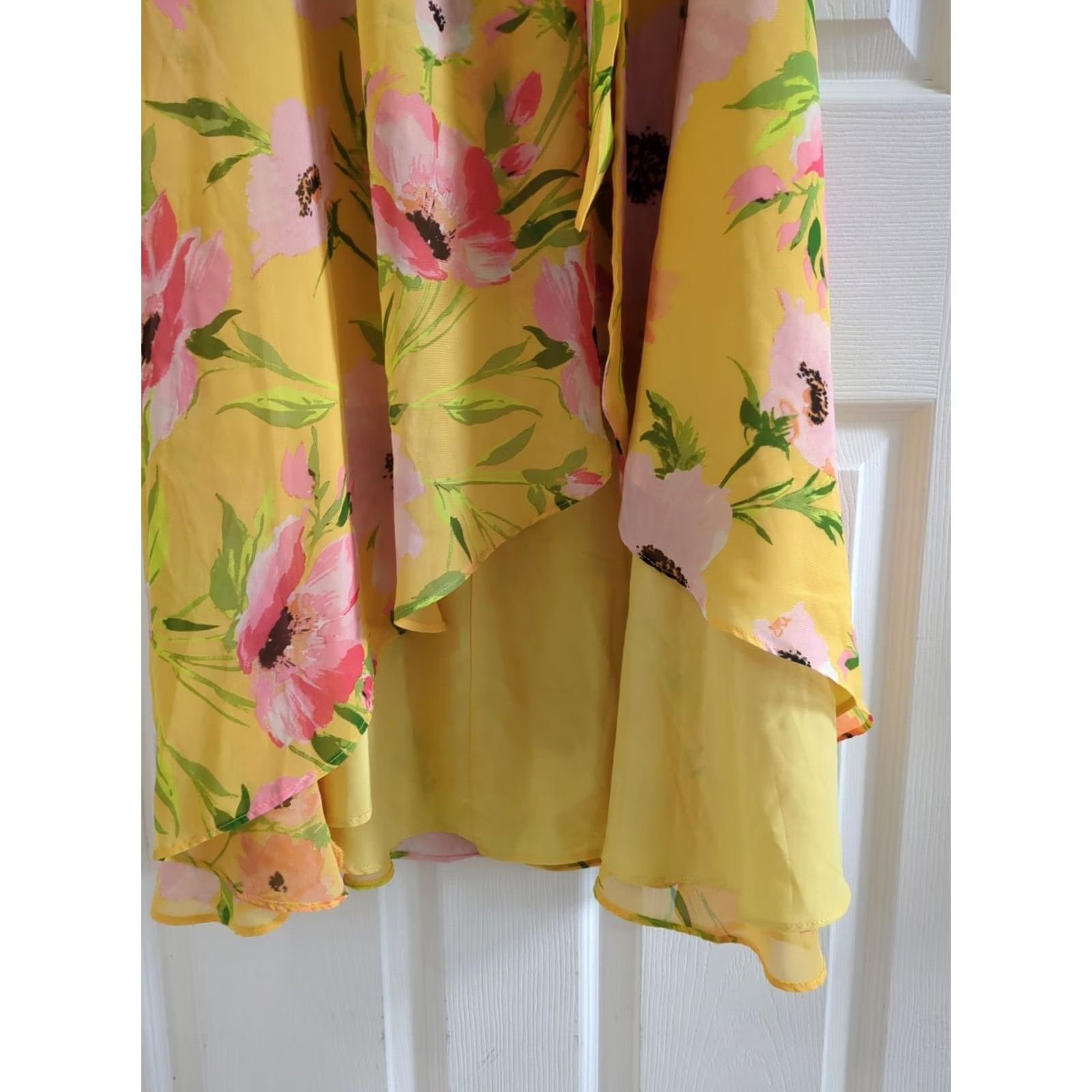 Vince Camuto Vince Camuto Dress Womens 4 A-Line Sundress Midi Floral Multicolor Women's Size S / US 4 / IT 40 - 3 Thumbnail