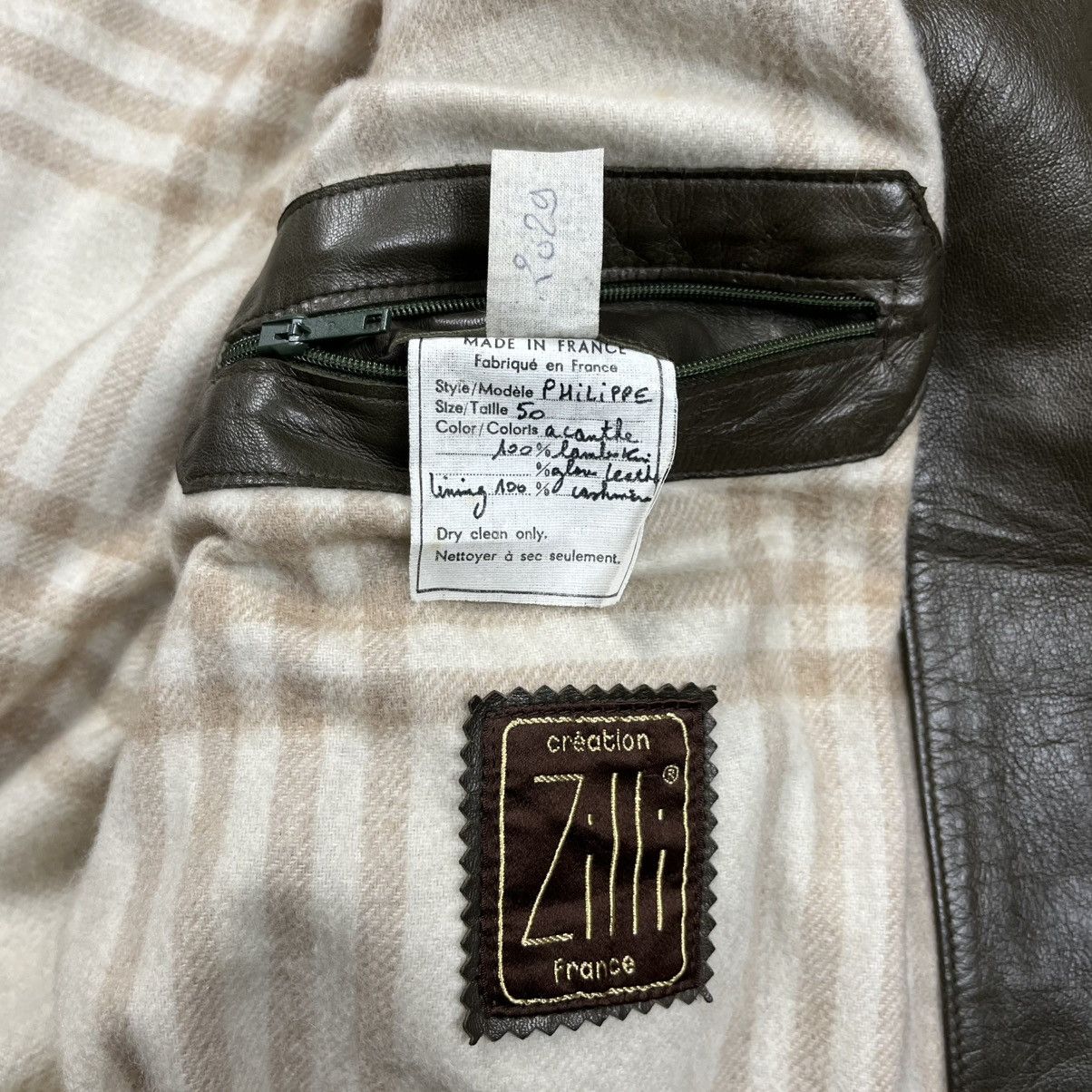 Zilli Vintage 90s Zilli philippe leather Jacket fur collar Size US M / EU 48-50 / 2 - 9 Thumbnail