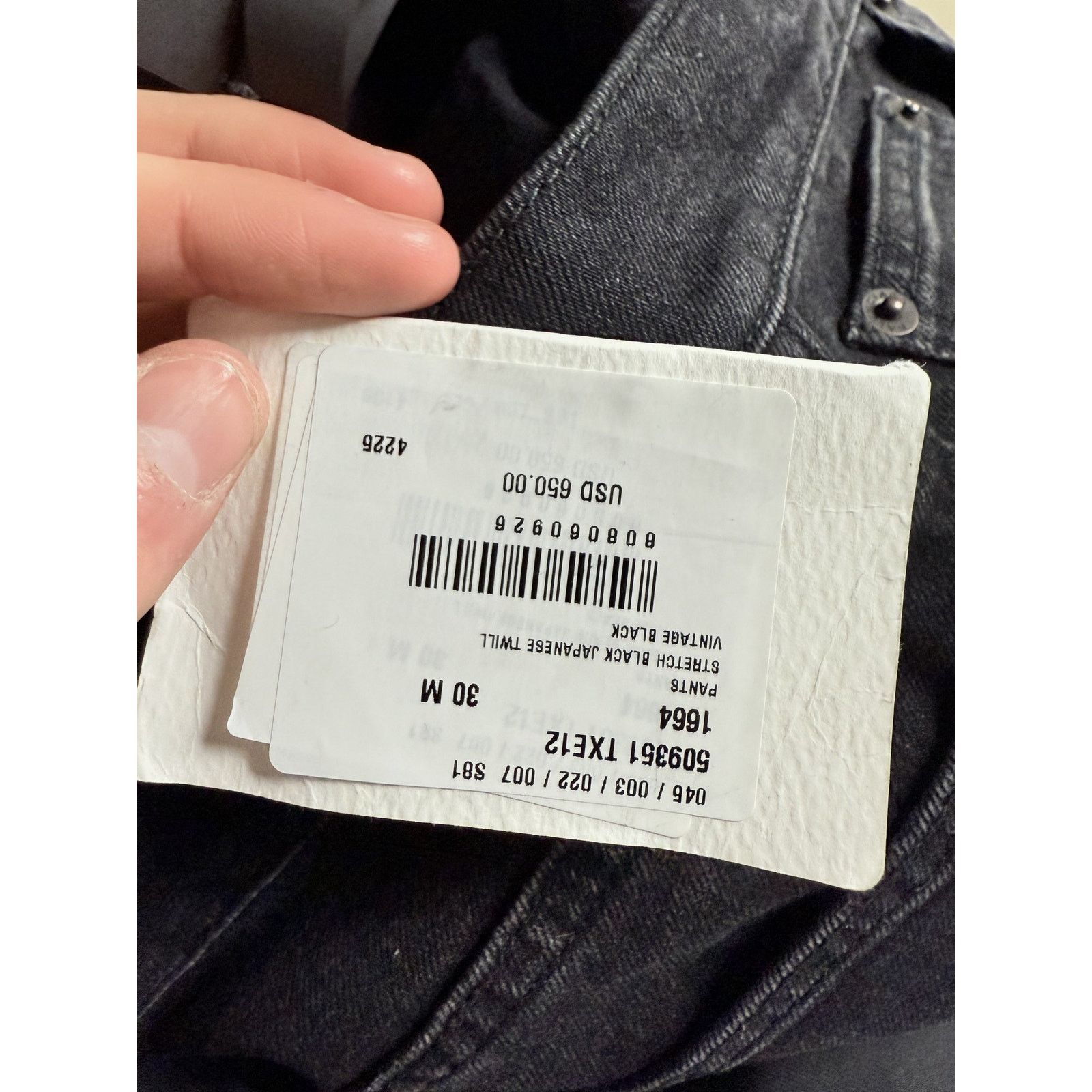 Balenciaga Balenciaga Jeans Black Used 30 Size US 30 / EU 46 - 5 Thumbnail