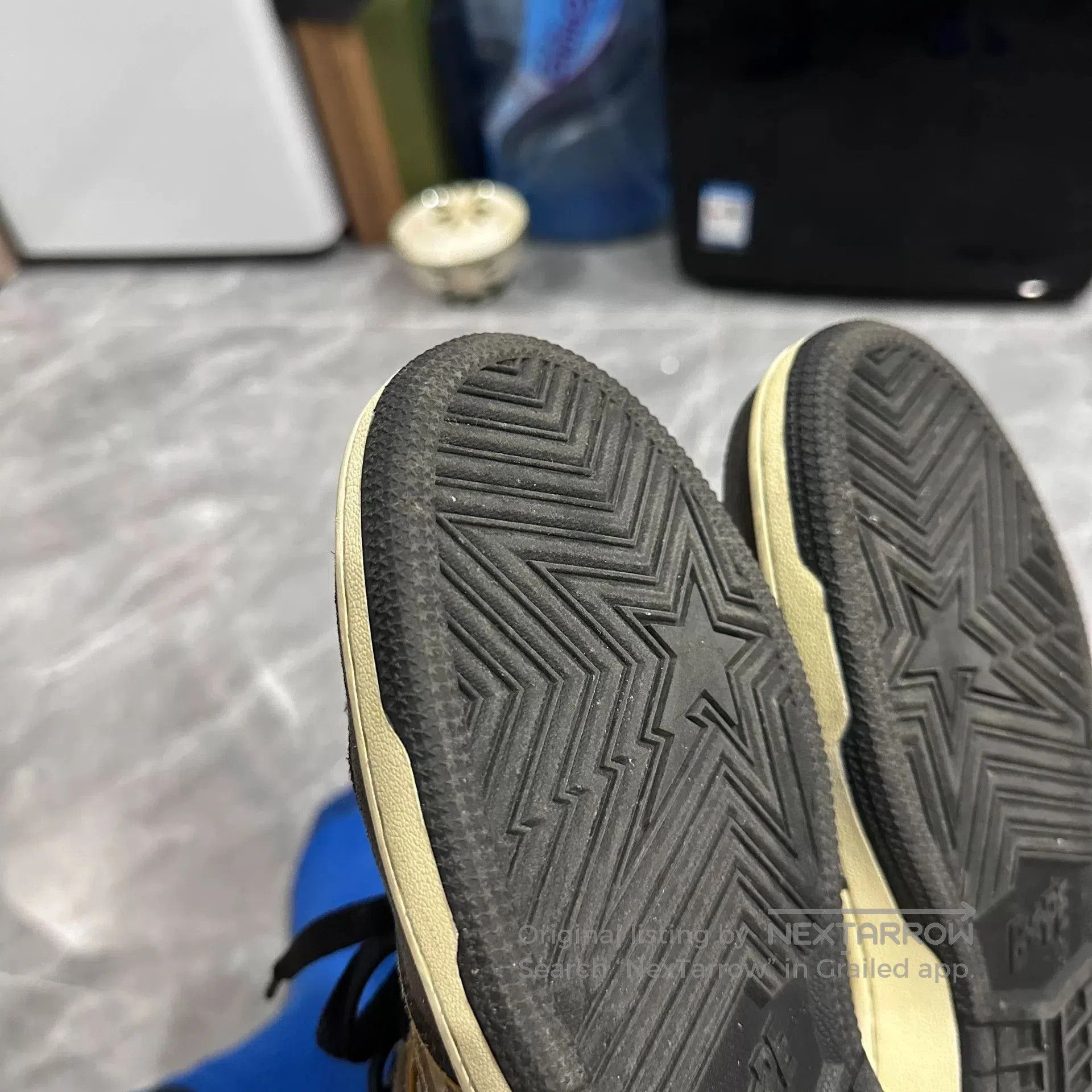 Bape BAPE STA SK8 Yellow Brown Skate Sneakers. Size US 7 / EU 40 - 8 Thumbnail